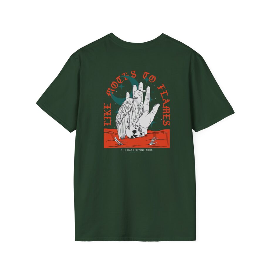Like Moths to Flames the Dark Divine Tour Unisex Softstyle T-Shirt