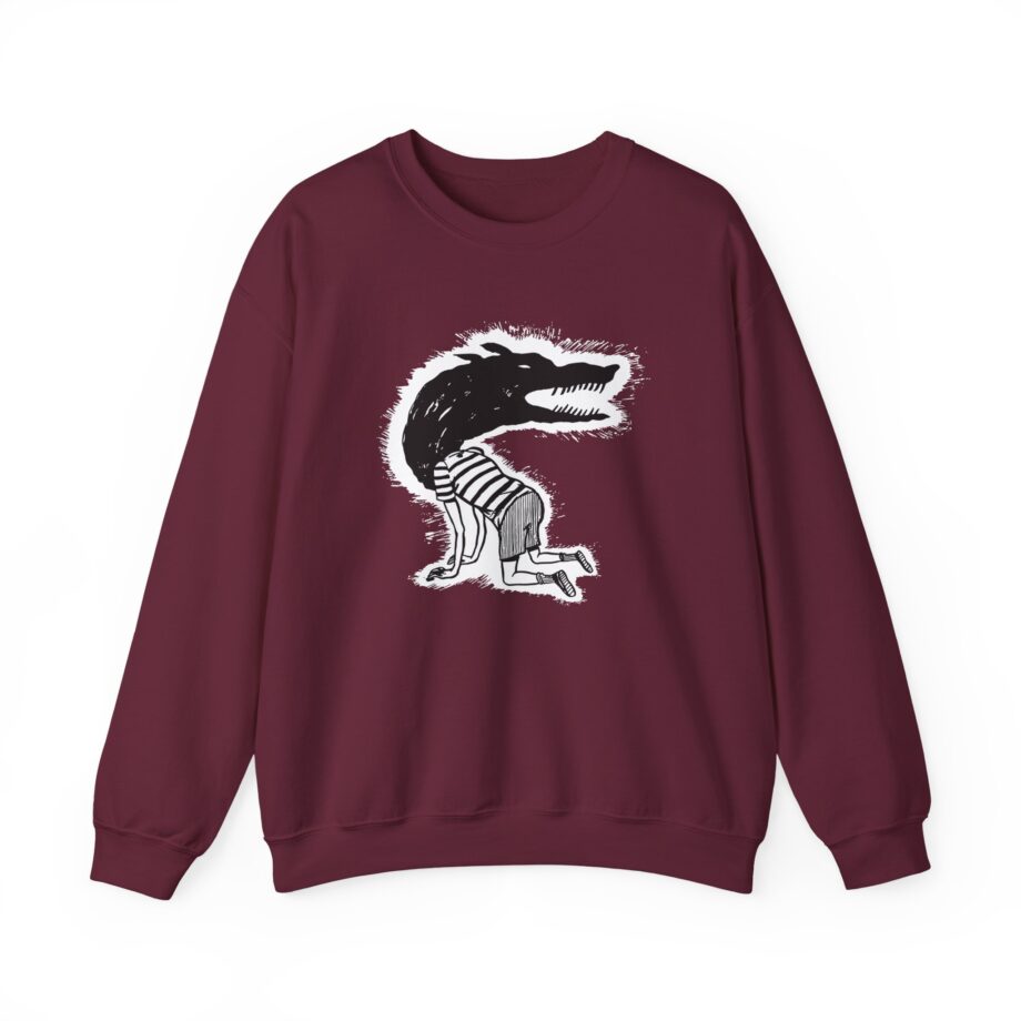 Fireworks Wolf Kid Unisex Heavy Blend™ Crewneck Sweatshirt