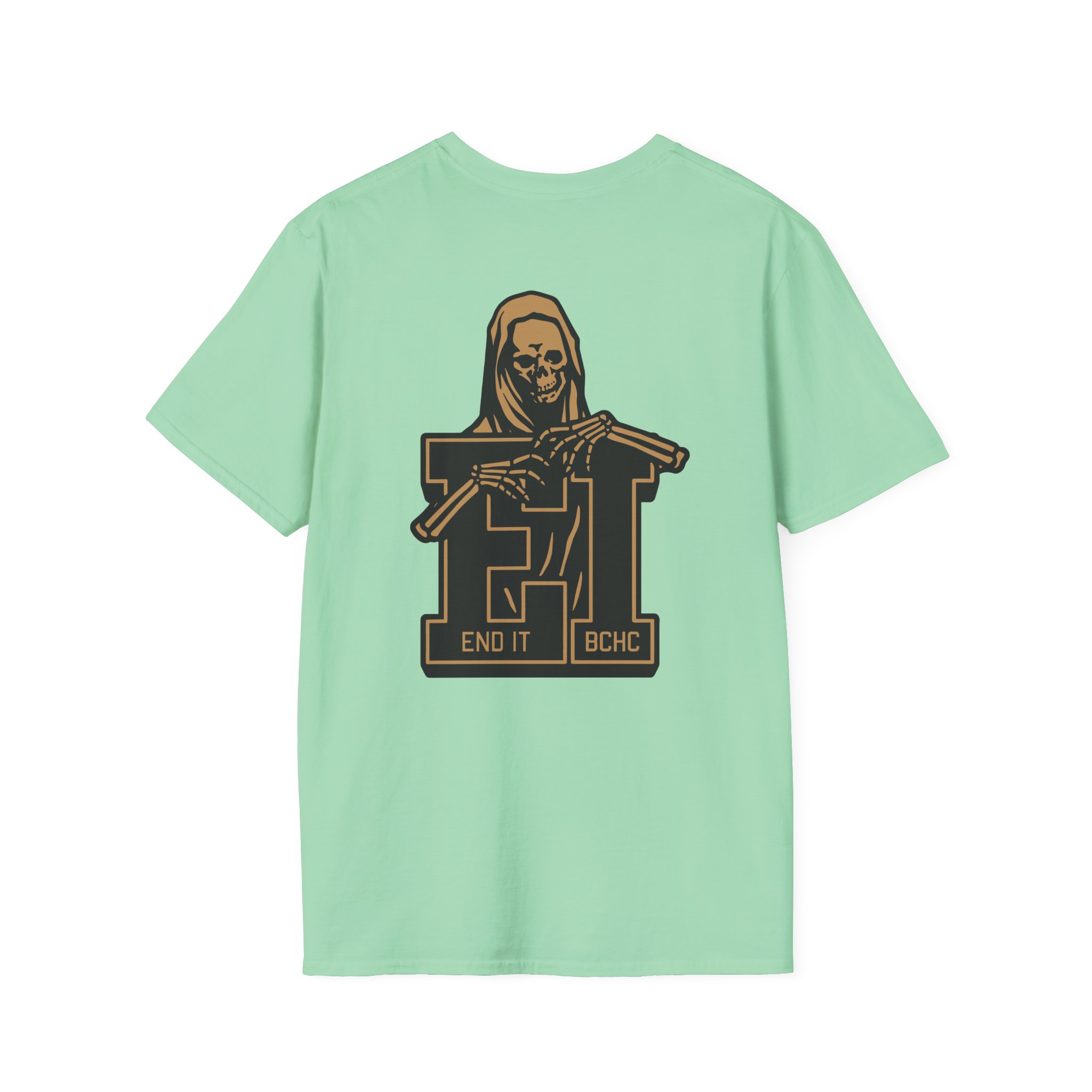 End It Bchc Reaper Emblem Unisex Softstyle T-Shirt