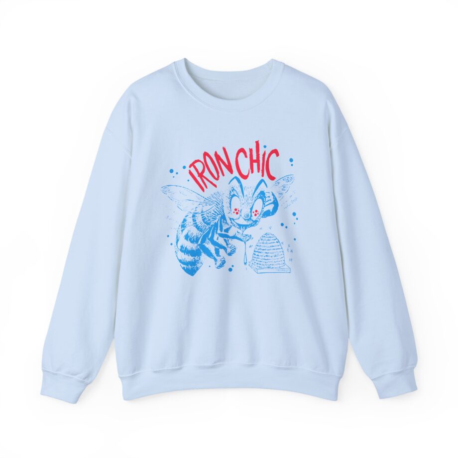 Iron Chic Bee Unisex Heavy Blend Crewneck Sweatshirt