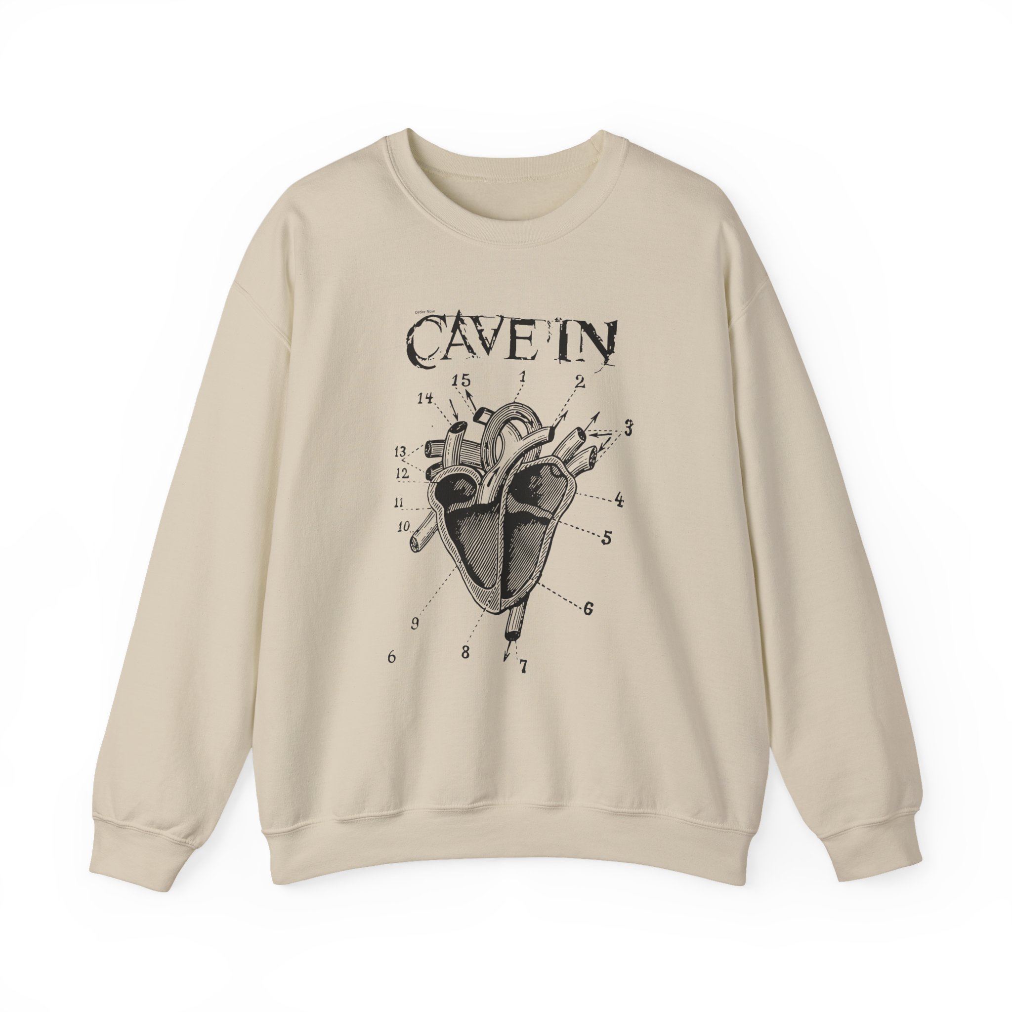 Cave in Classic Heart Unisex Heavy Blendâ„¢ Crewneck Sweatshirt