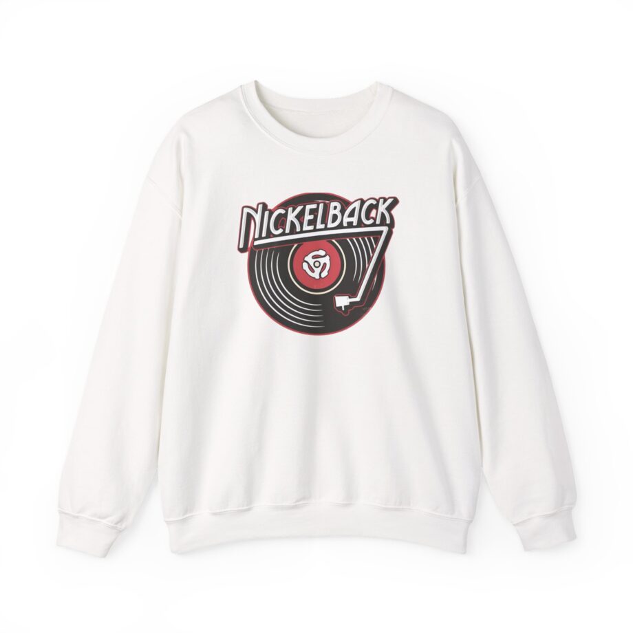 Nickelback Record Natural Ringer Unisex Heavy Blend™ Crewneck Sweatshirt