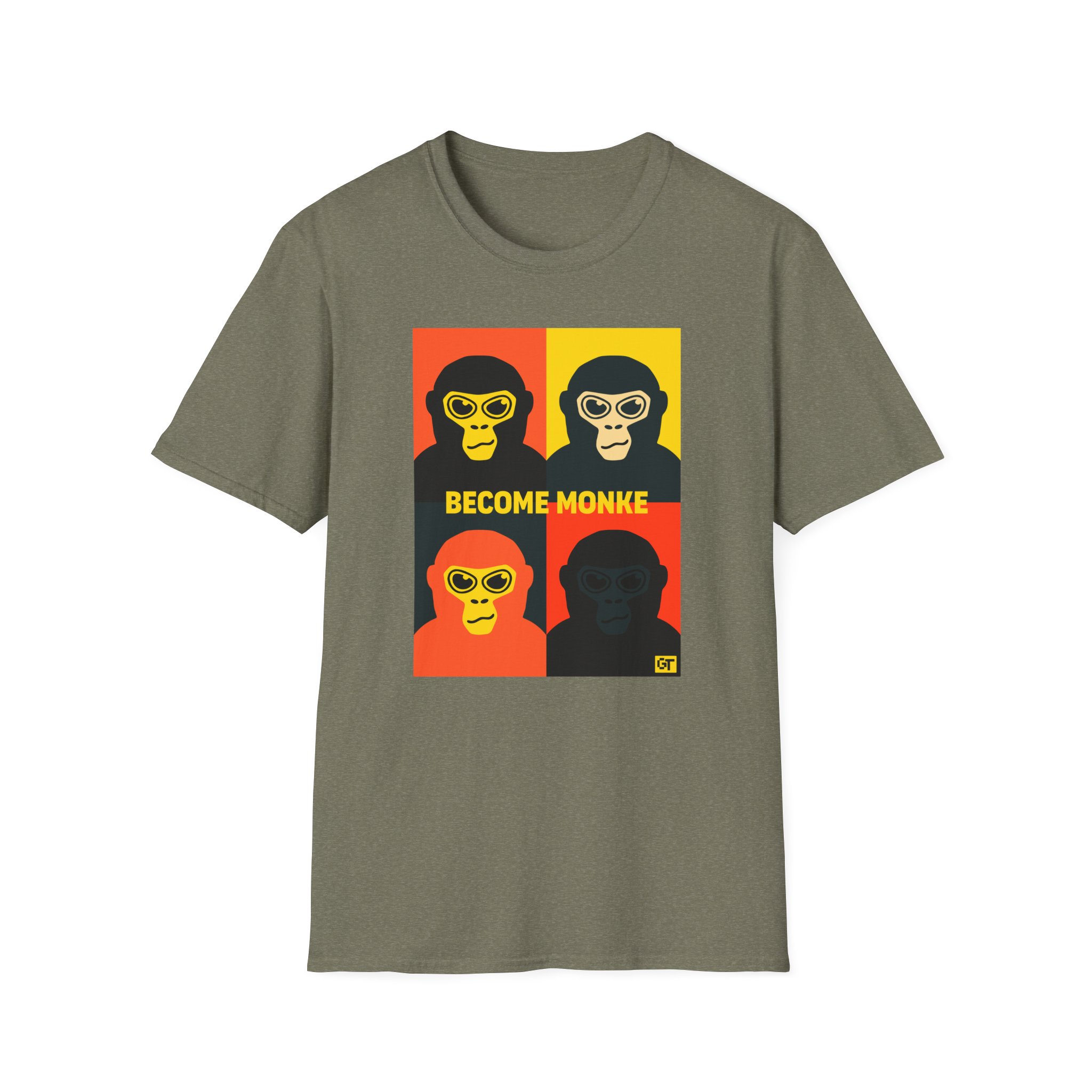 Gorilla Tag Become Monke Unisex Softstyle T-Shirt