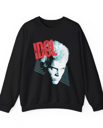 Billy Idol Face Stripes Unisex Heavy Blend™ Crewneck Sweatshirt
