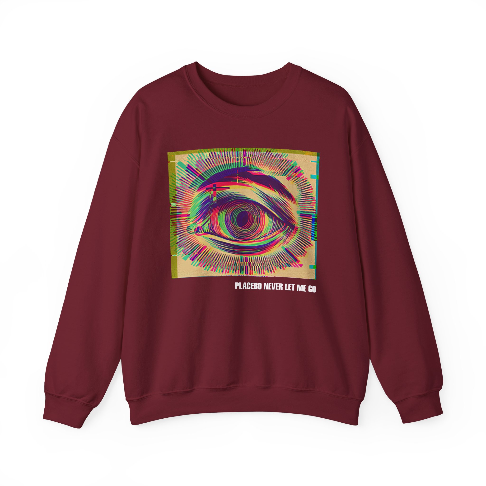 Placebo Glitch Eye Unisex Heavy Blendâ„¢ Crewneck Sweatshirt