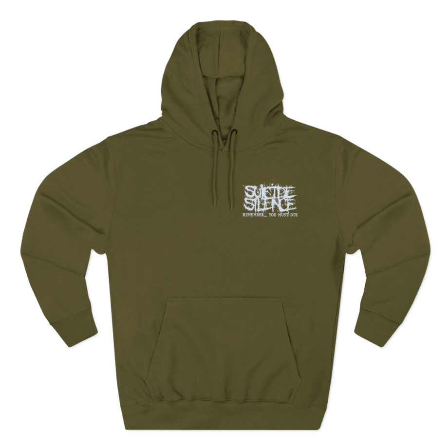 Suicide Silence Rymd Snake Skull Three-Panel Fleece Hoodie