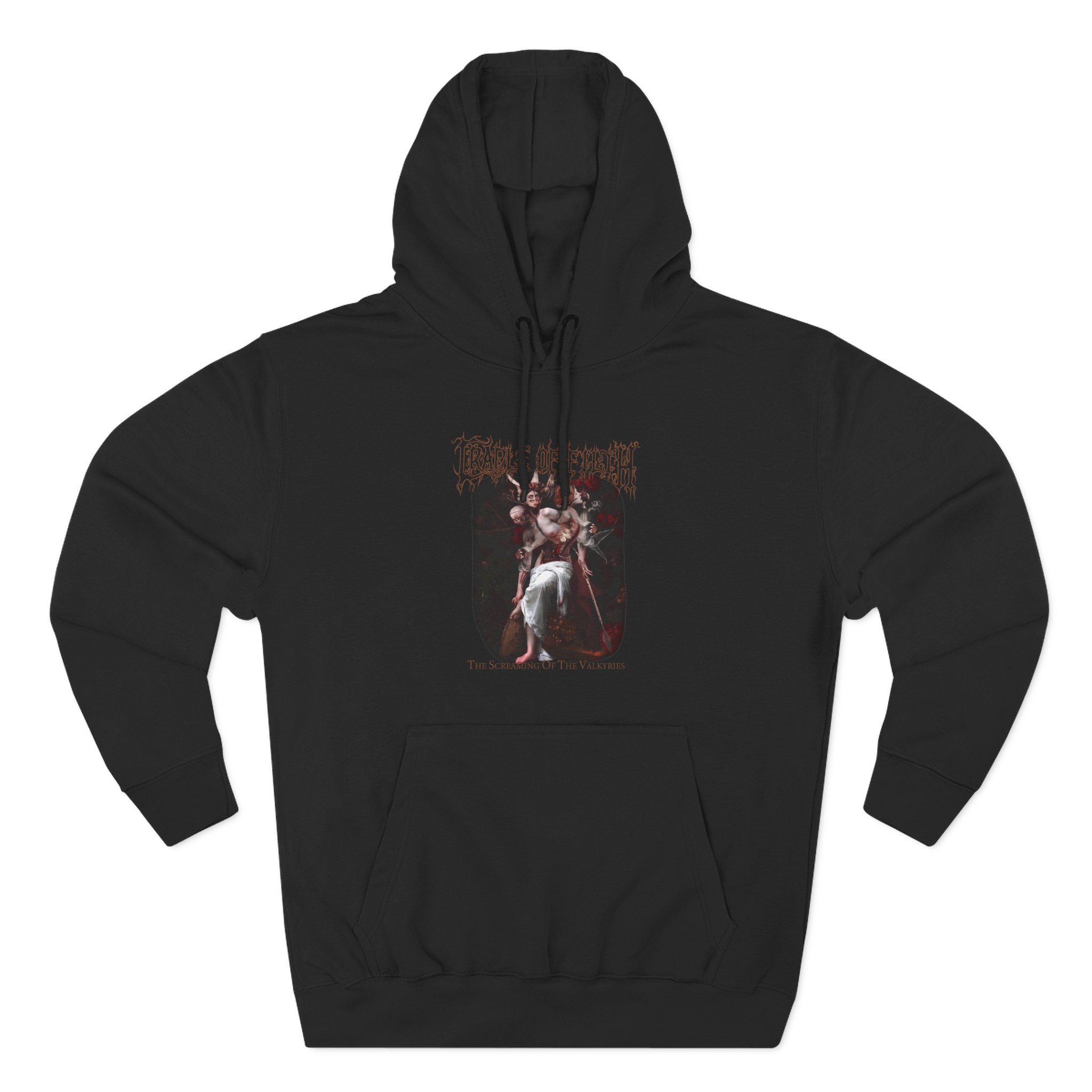 Cradle of Filth the Screaming of the Valkyries Three-Panel Fleece Hoodie