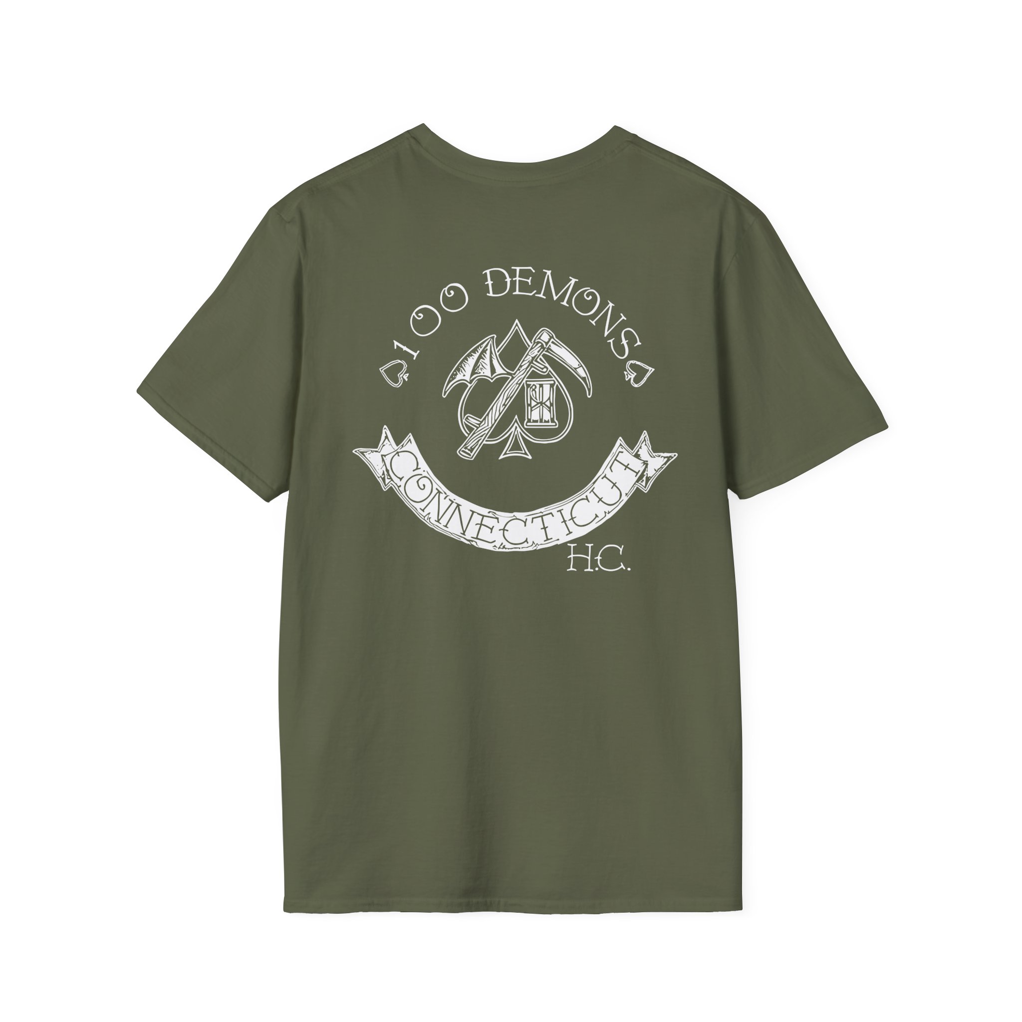 100 Demons Spade Sickle Unisex Softstyle T-Shirt