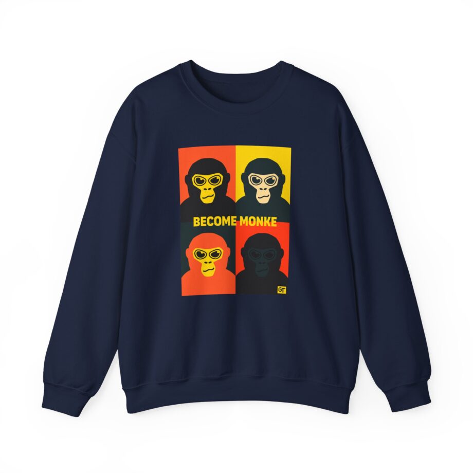 Gorilla Tag Become Monke Unisex Heavy Blend™ Crewneck Sweatshirt
