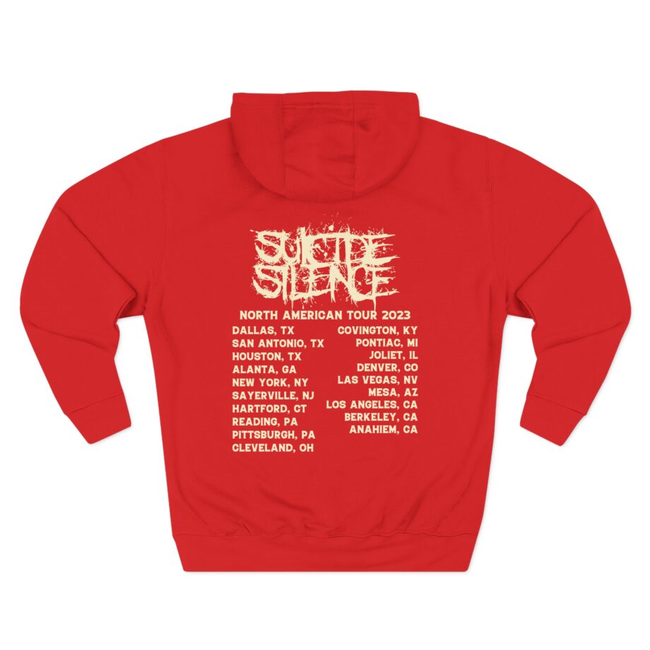 Suicide Silence Rymd Cover Tour 2023 Three-Panel Fleece Hoodie