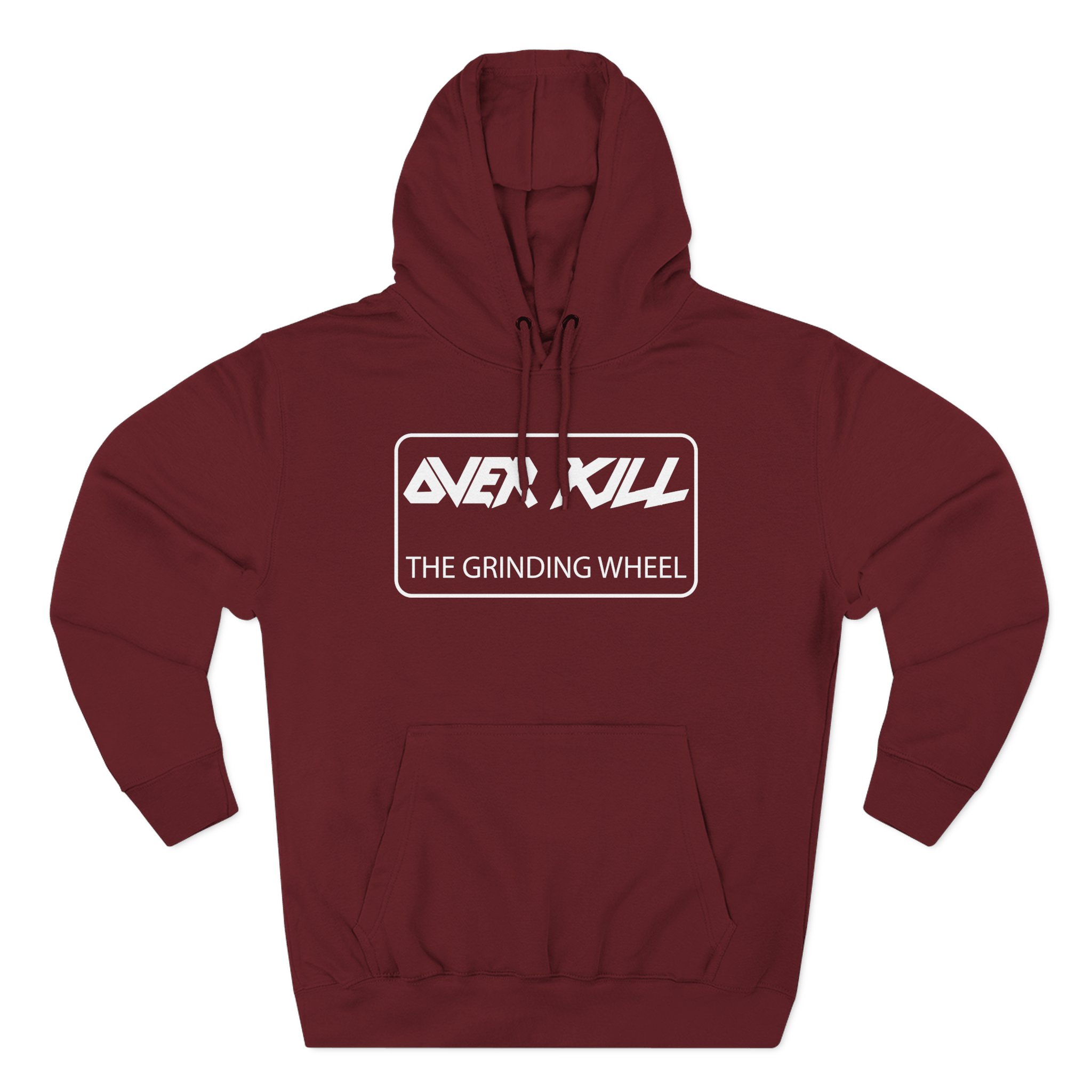 Overkill Embroidered Gear Logo Three-Panel Fleece Hoodie
