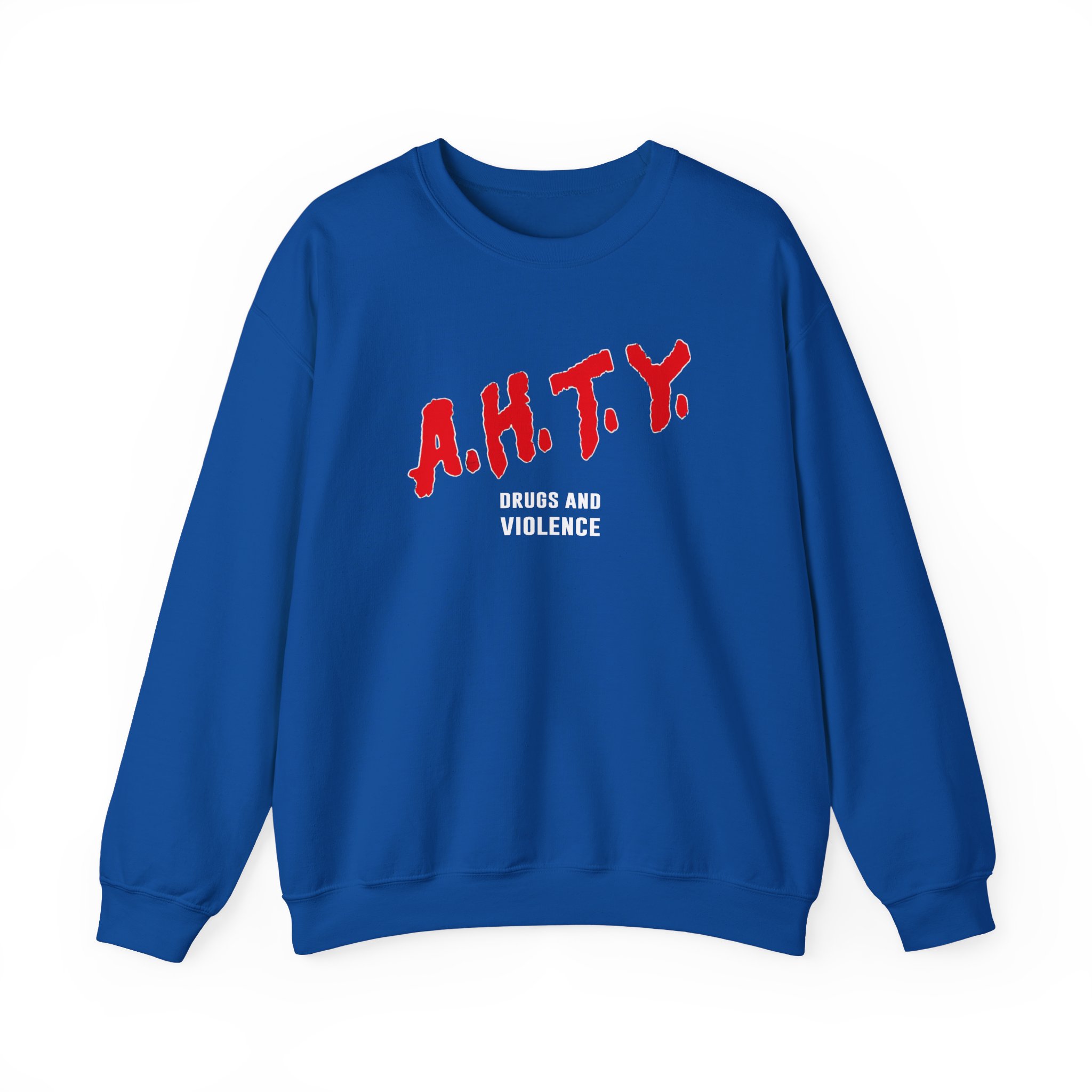 All Hail the Yeti Drugs and Violence Unisex Heavy Blendâ„¢ Crewneck Sweatshirt