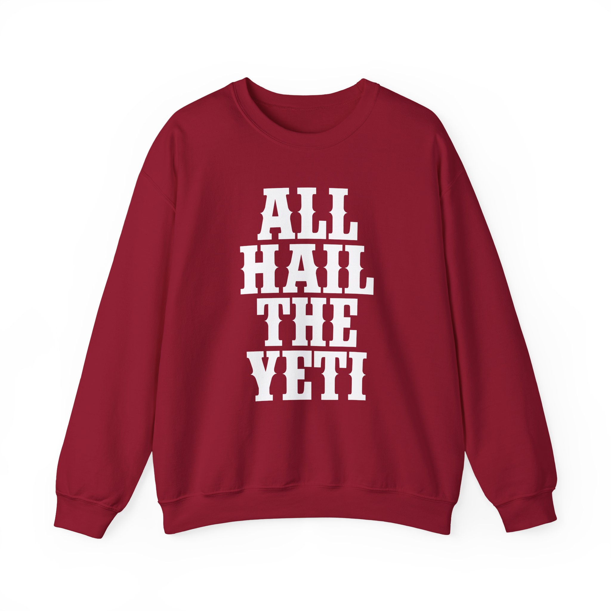 All Hail the Yeti Logo Unisex Heavy Blendâ„¢ Crewneck Sweatshirt