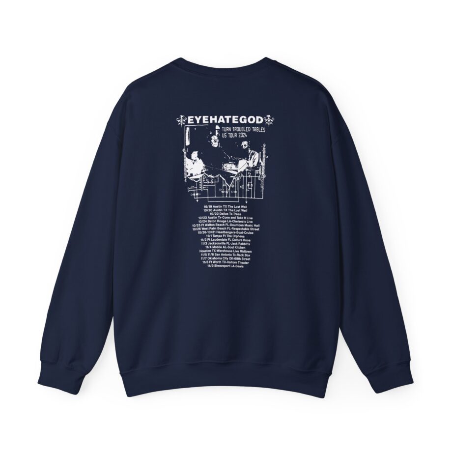 Eyehategod Turn Troubled Tables Us Tour Unisex Heavy Blend™ Crewneck Sweatshirt