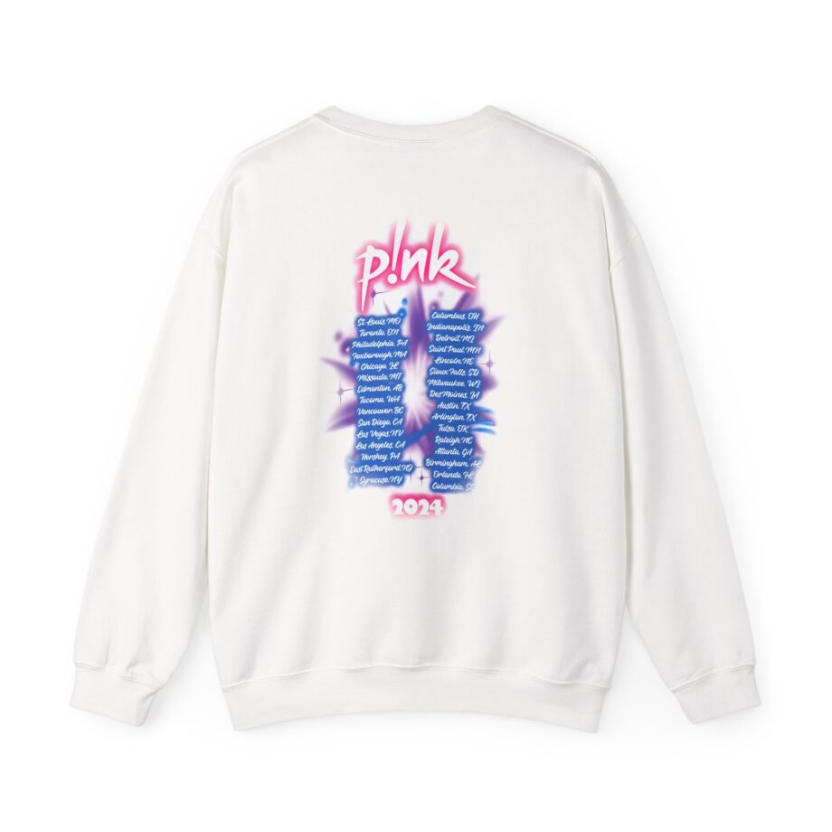 Pink Airbrushed 2024 Unisex Heavy Blend™ Crewneck Sweatshirt