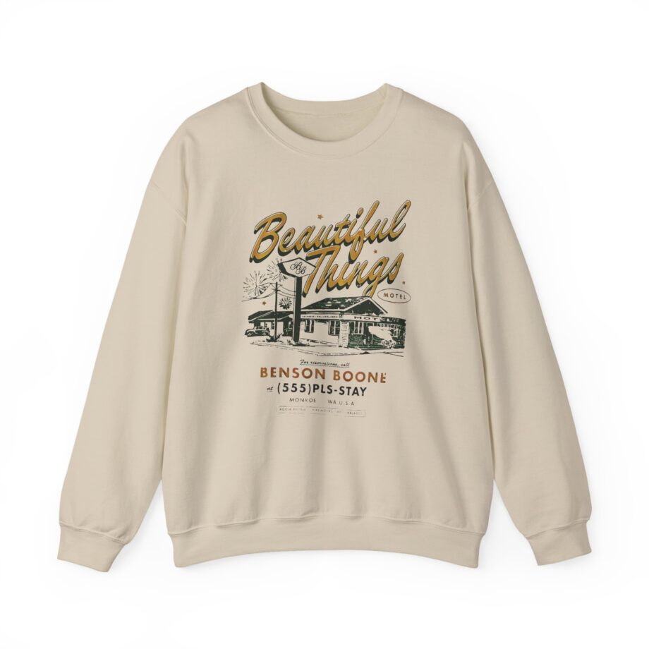 Benson Boone Beautiful Things Motel Unisex Heavy Blend™ Crewneck Sweatshirt