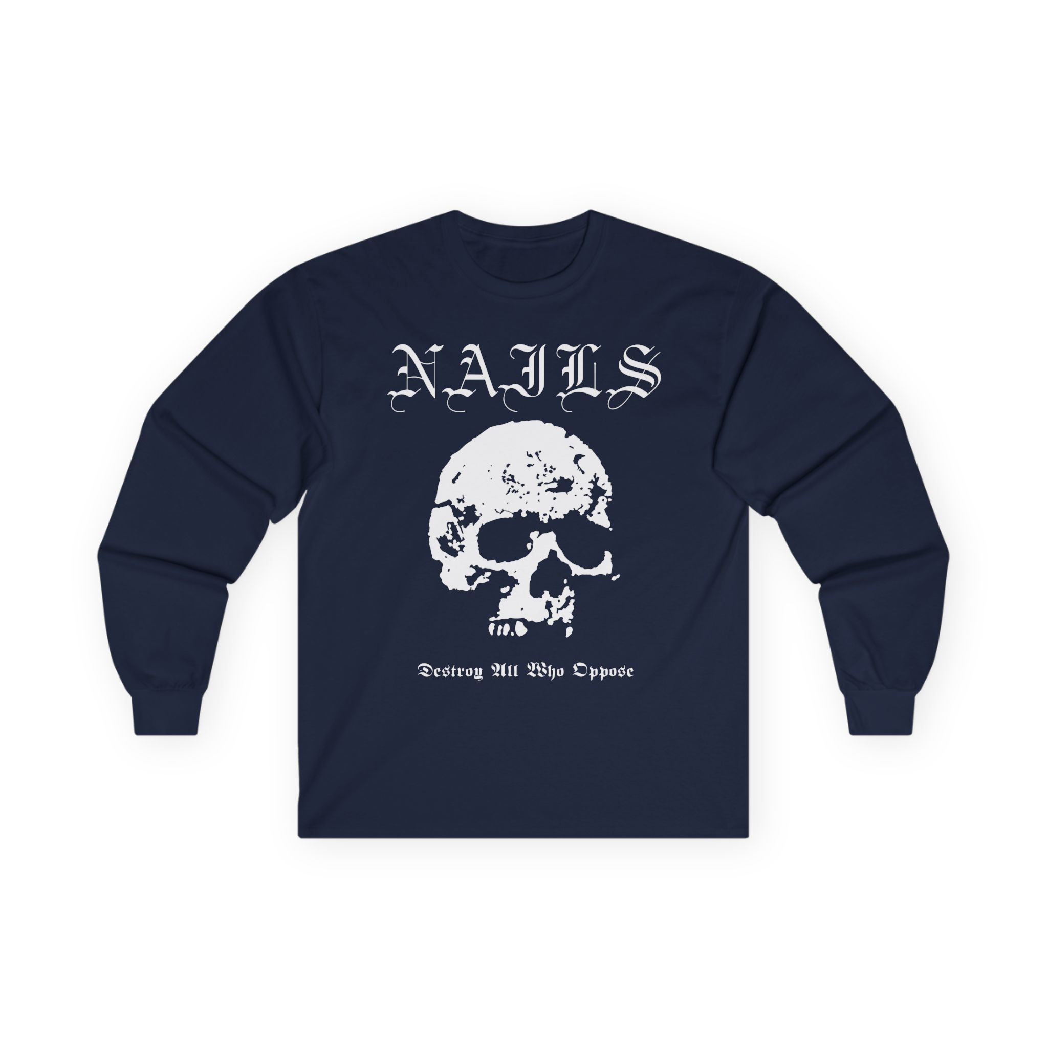 Nails Destroy Skull Unisex Ultra Cotton Long Sleeve Tee