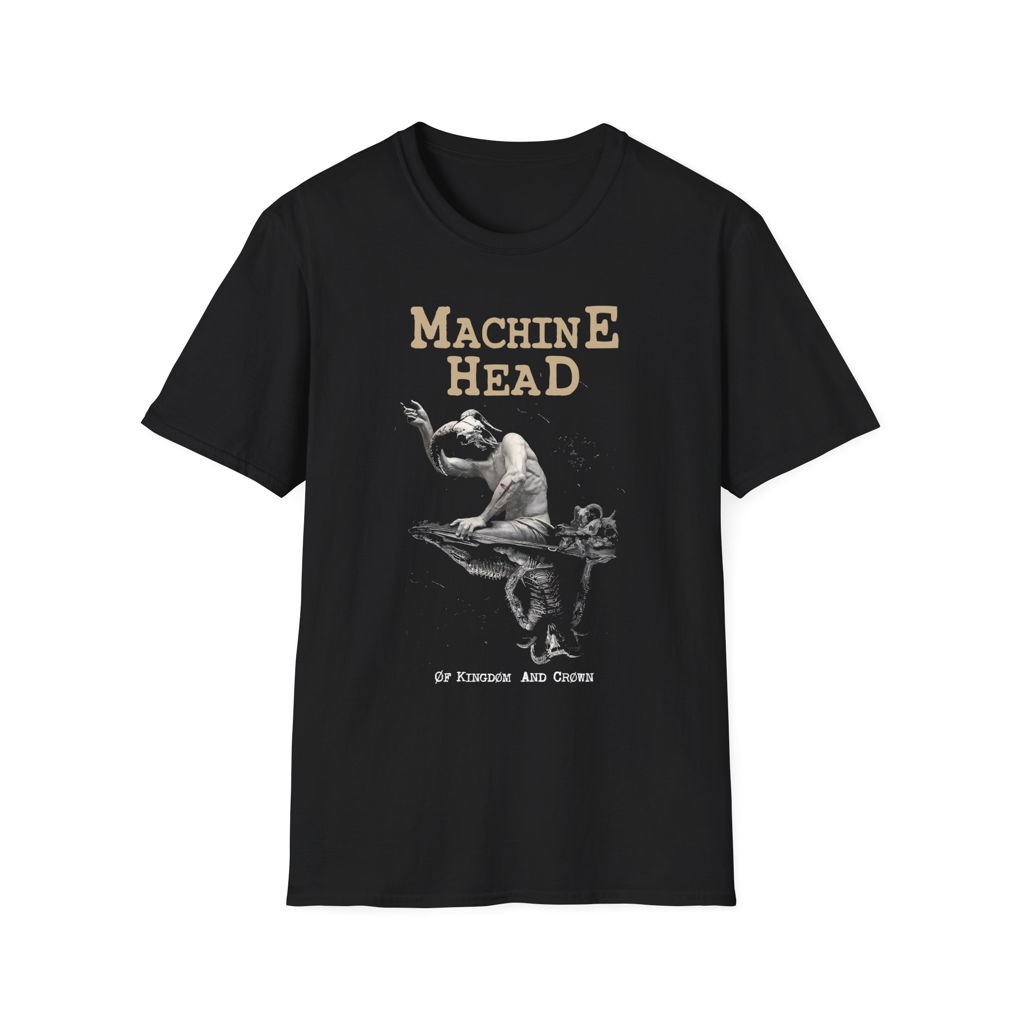 Machine Head Øf Kingdøm and Crøwn Unisex Softstyle T-Shirt