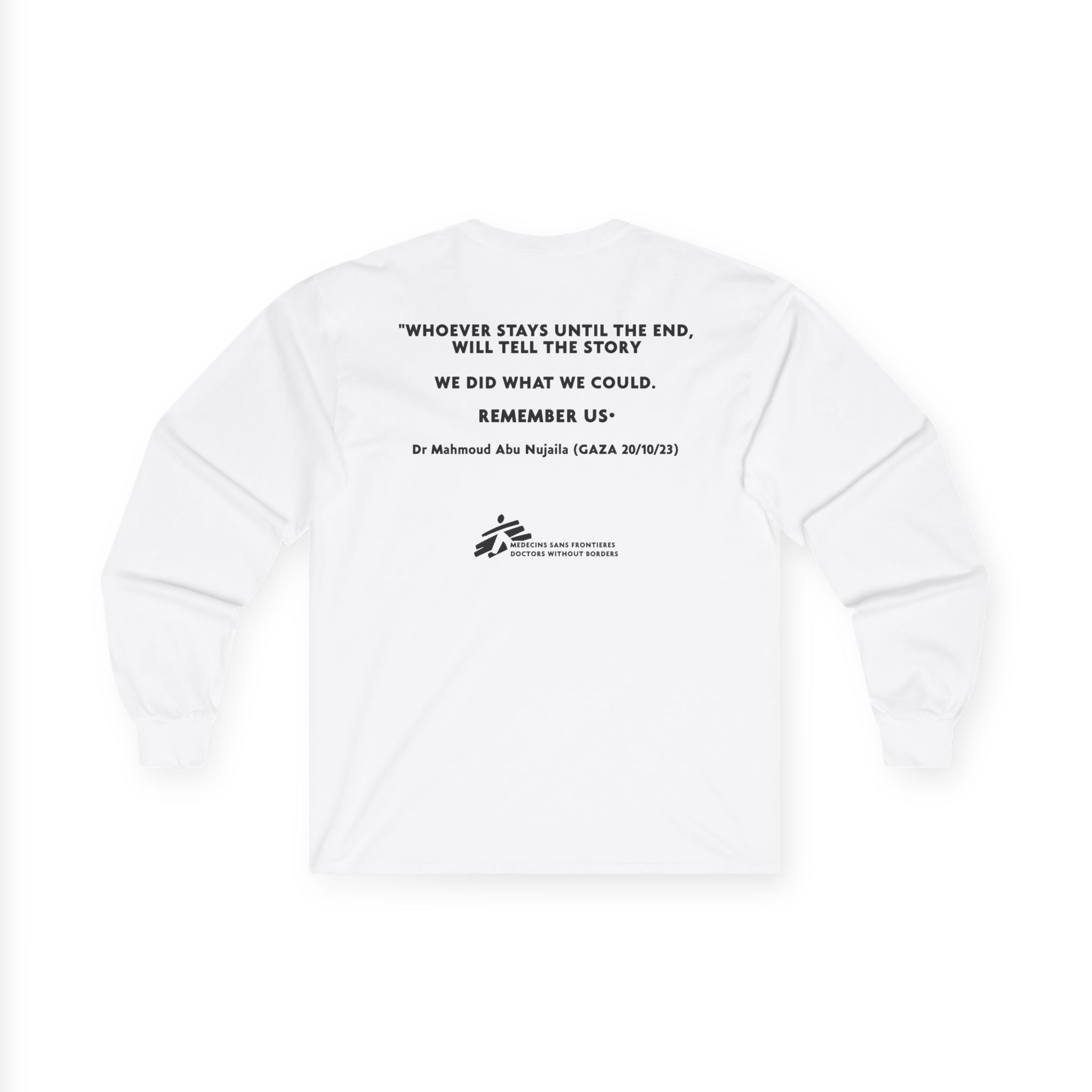 Massive Attack Ceasefire Now Msf Unisex Ultra Cotton Long Sleeve Tee