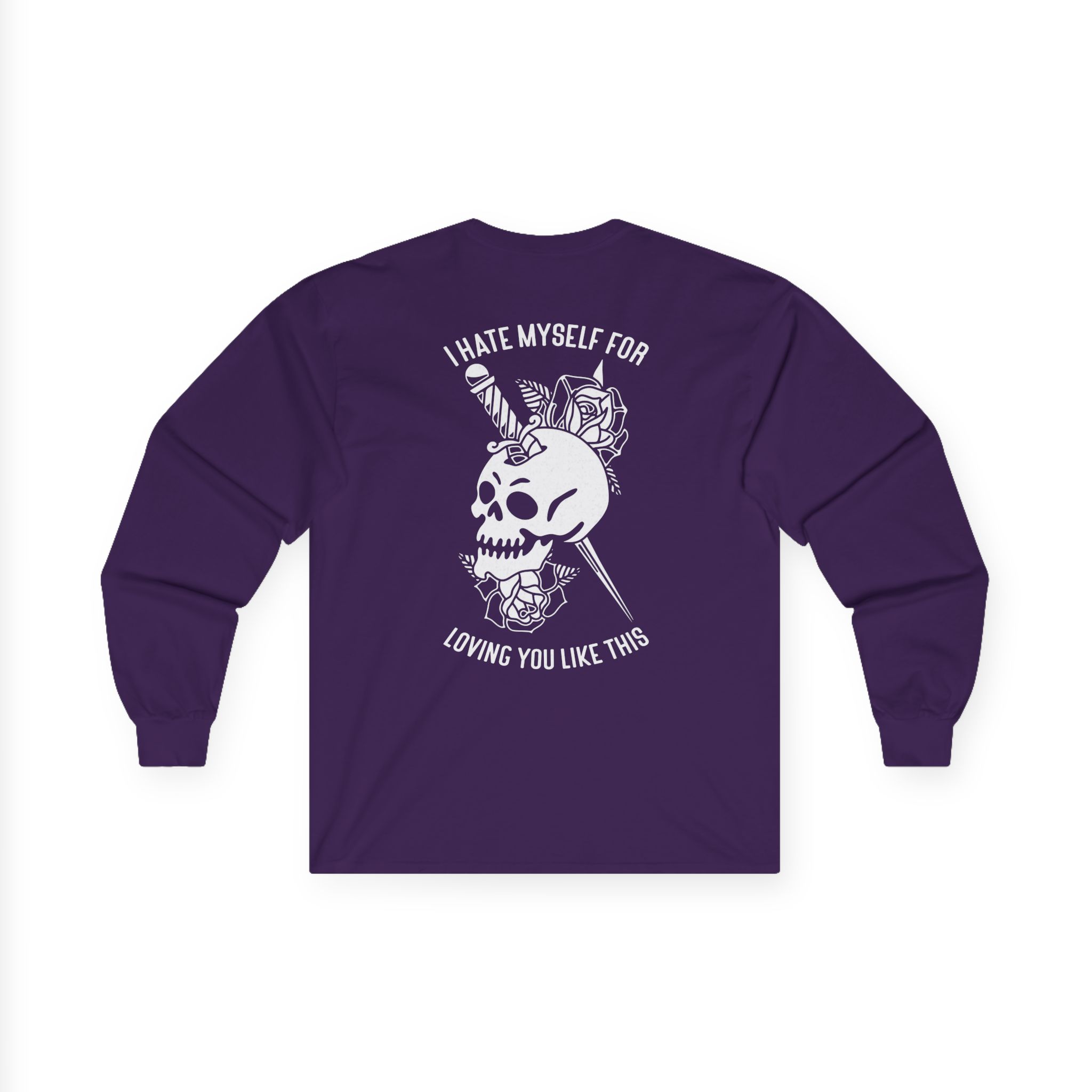 Bayside Dagger Skull Unisex Ultra Cotton Long Sleeve Tee