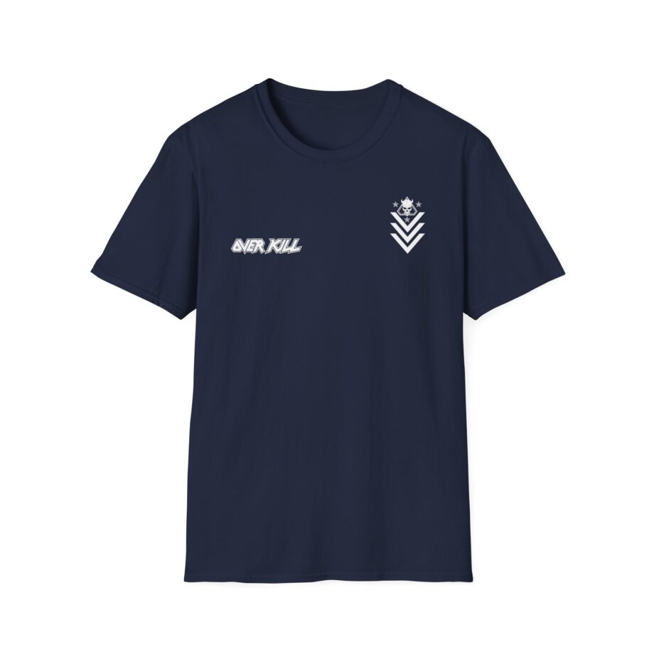 Overkill Logo Badge Skull Work Unisex Softstyle T-Shirt