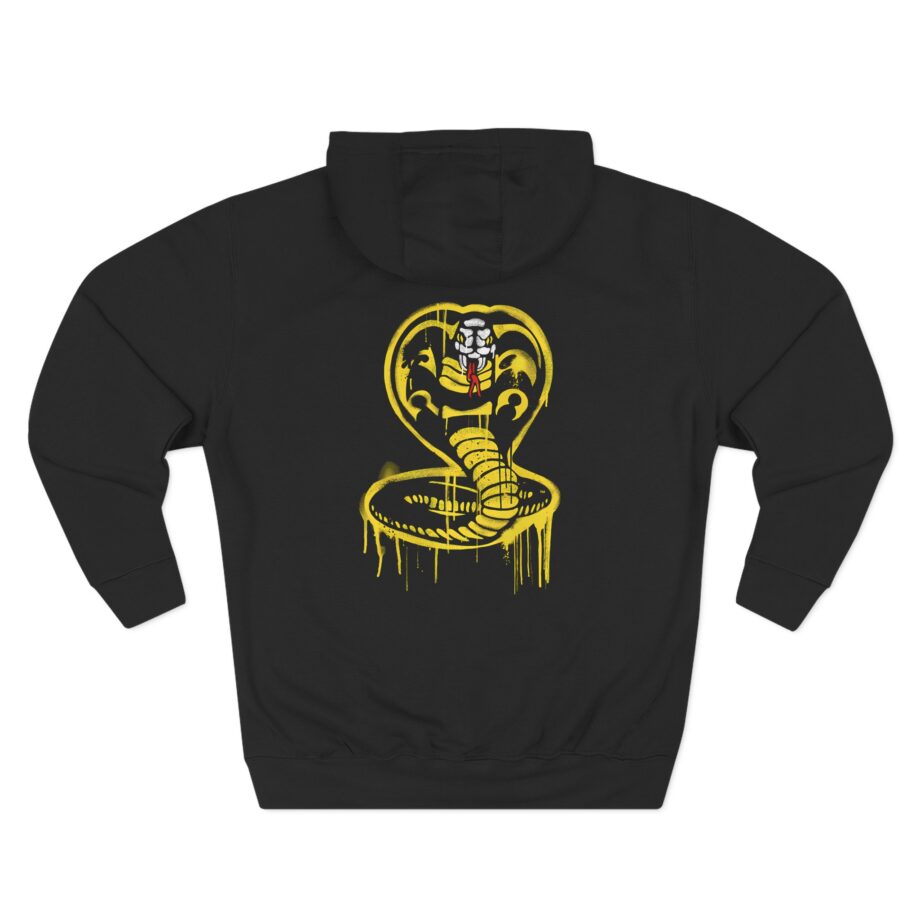 Cobra Kai Graffiti Cobra Three-Panel Fleece Hoodie