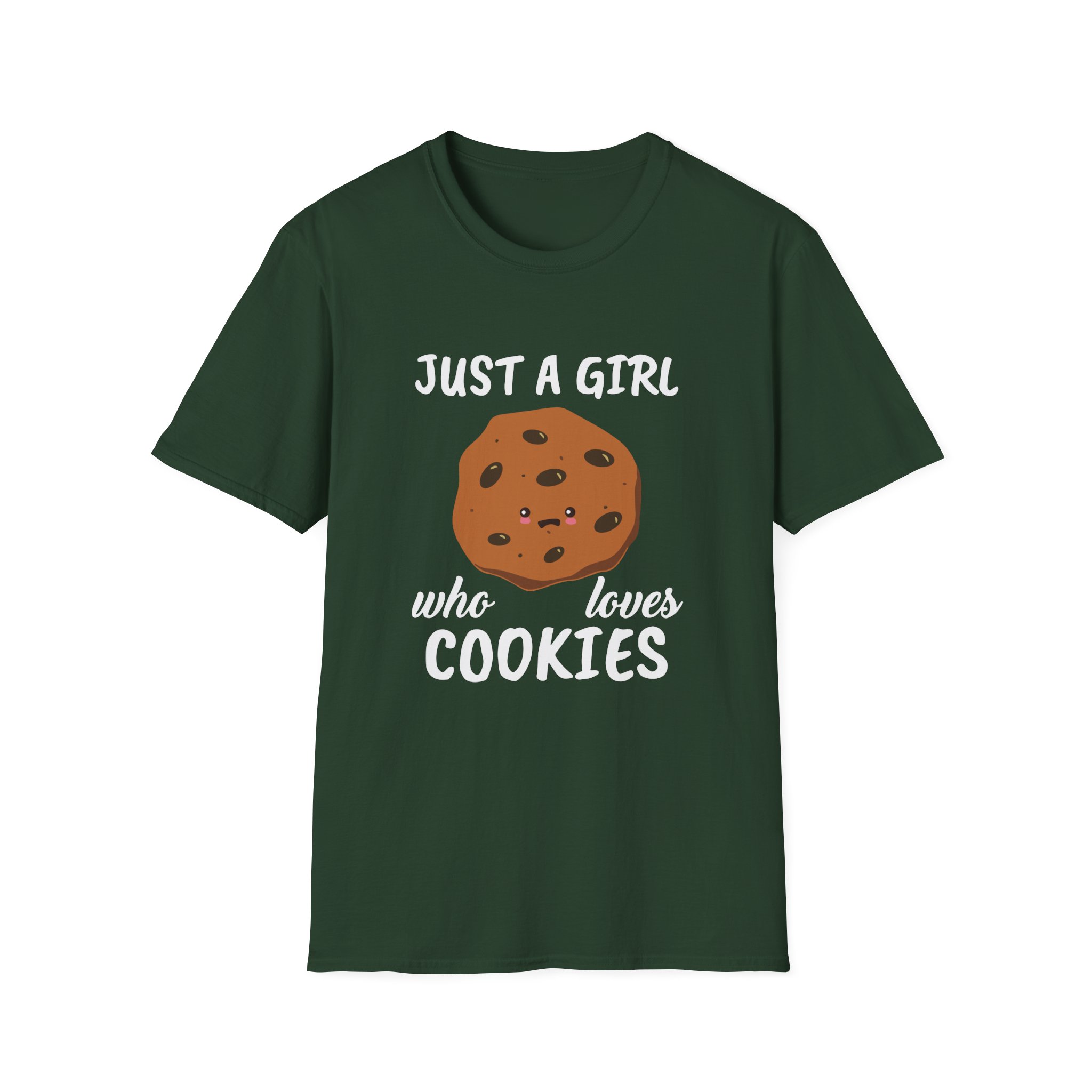 Cookieswirlc Just a Girl Who Loves Cookies Unisex Softstyle T-Shirt