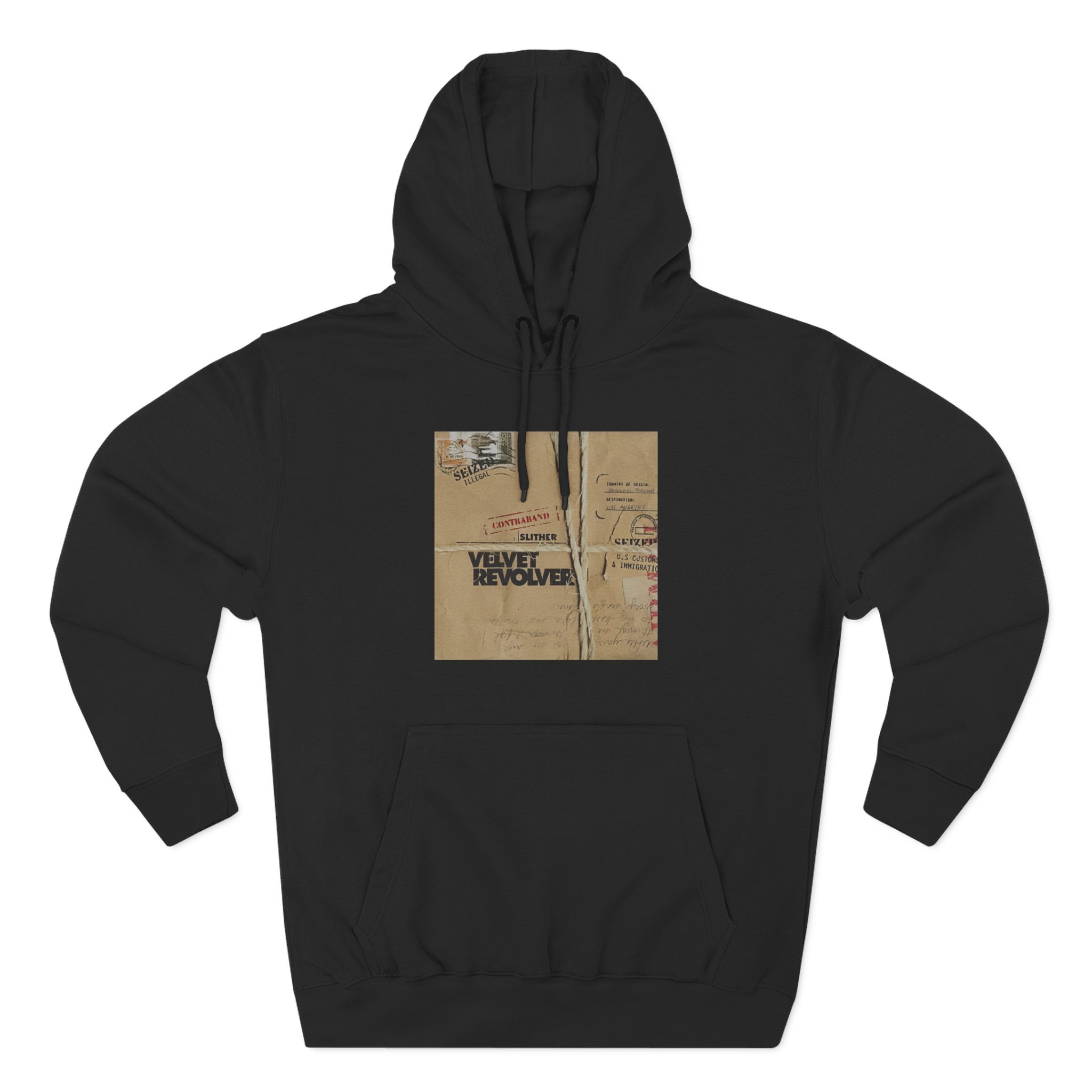 Velvet Revolver Slither 2 Album Cover Three-Panel Fleece Hoodie