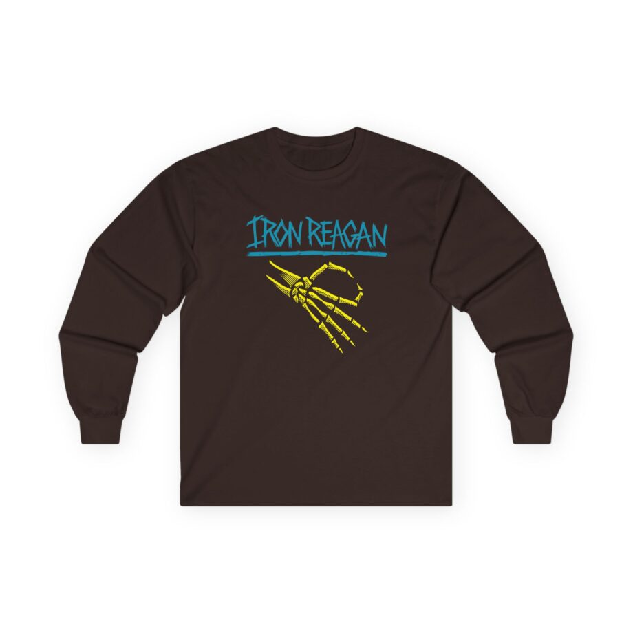 Iron Reagan Skeleton Hand Unisex Ultra Cotton Long Sleeve Tee