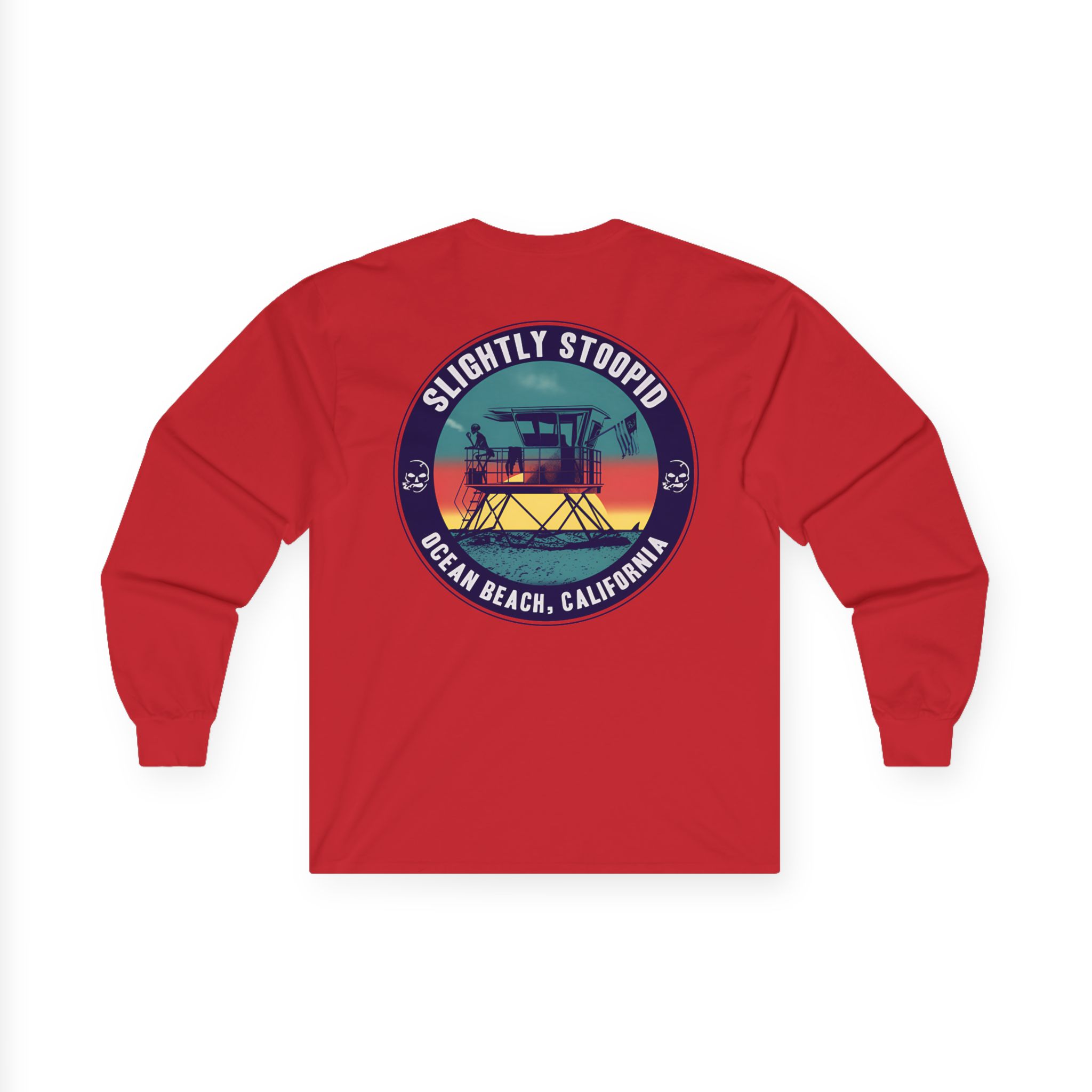 Slightly Stoopid Lifeguard Raglan Unisex Ultra Cotton Long Sleeve Tee