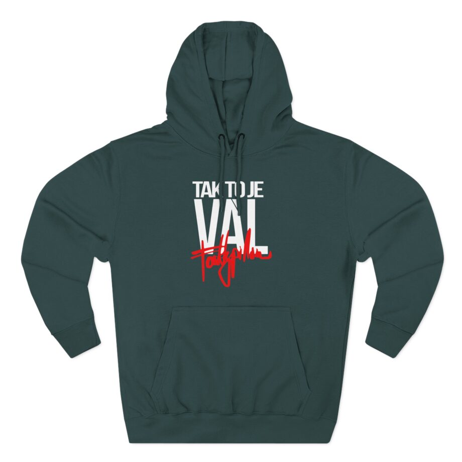 Fattypillow Tak to Je Val Three-Panel Fleece Hoodie