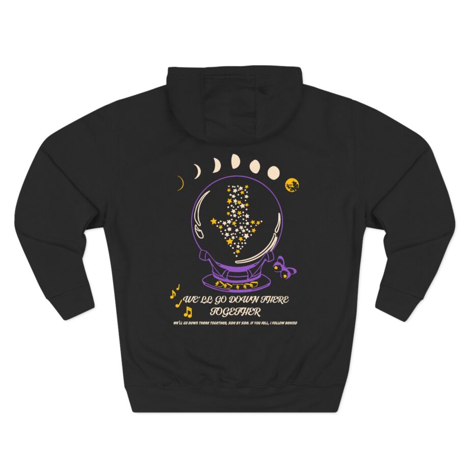 Foxing Crystal Ball Three-Panel Fleece Hoodie