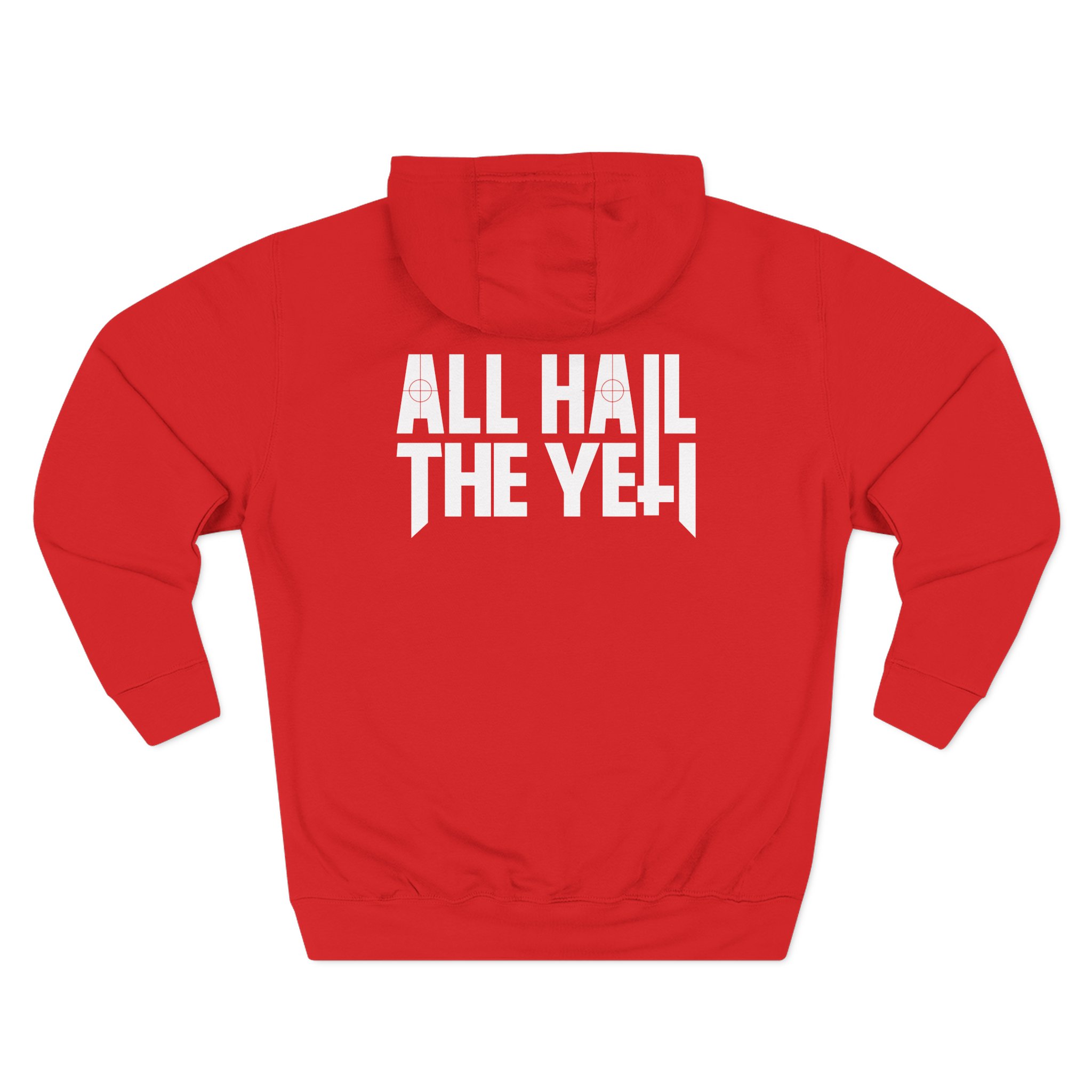 All Hail the Yeti Side Logo Three-Panel Fleece Hoodie
