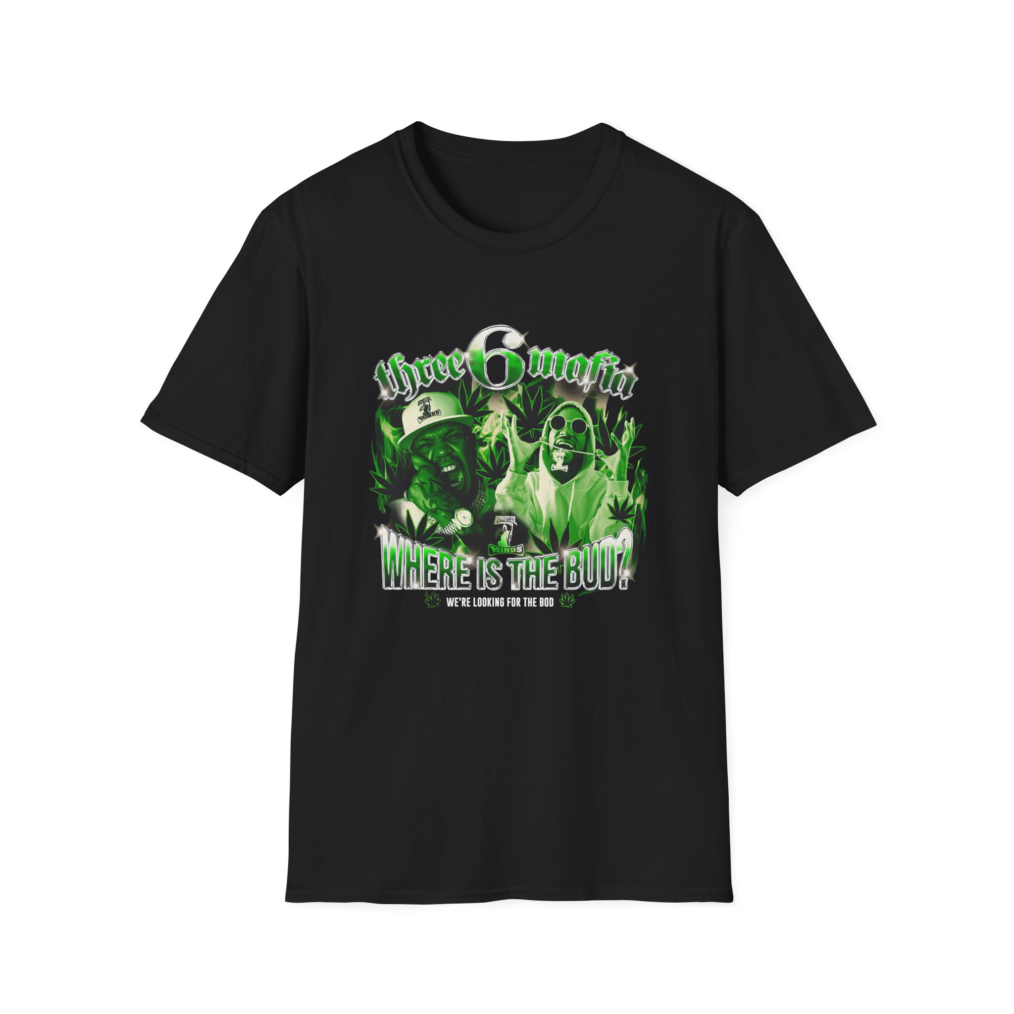 Three 6 Mafia Where is the Bud? Unisex Softstyle T-Shirt