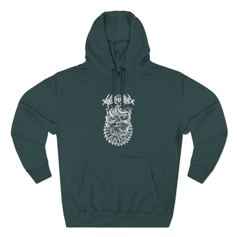 Toxic Holocaust Skull Three-Panel Fleece Hoodie