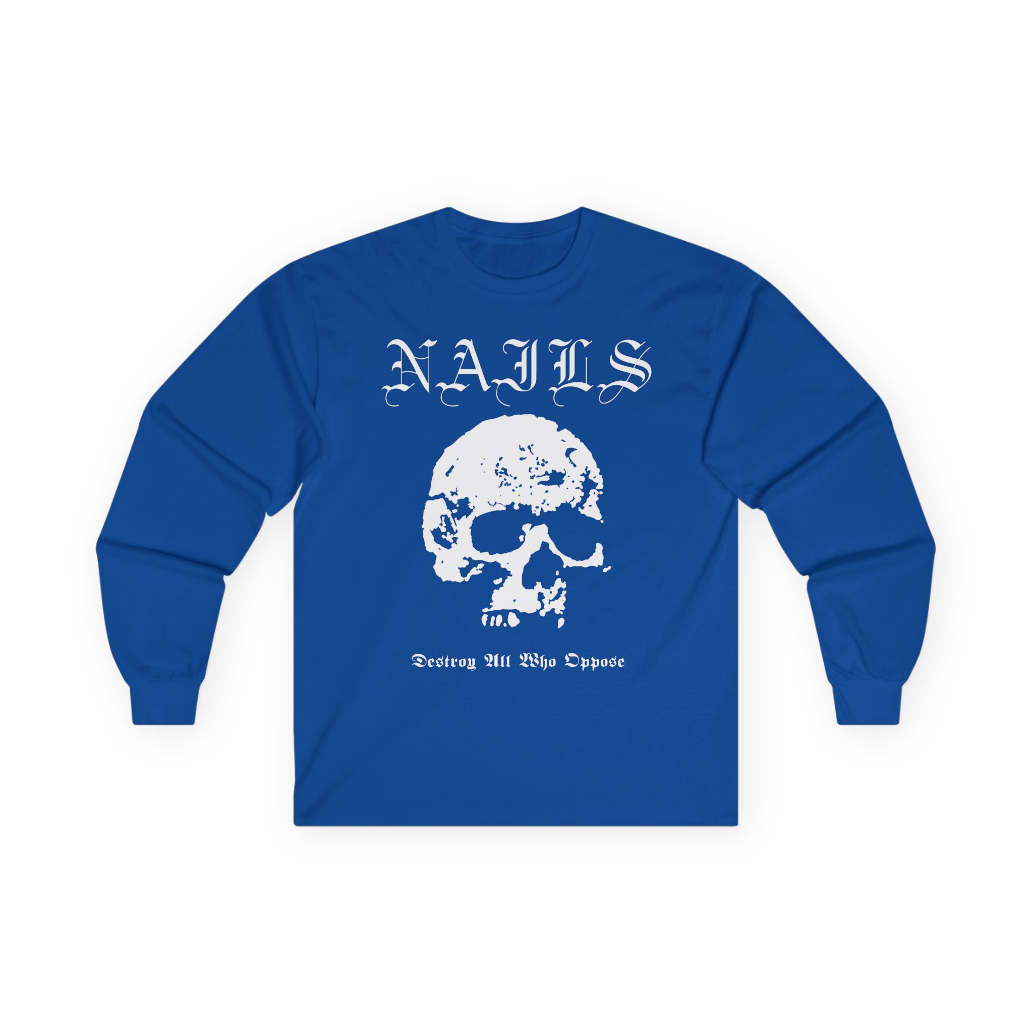 Nails Destroy Skull Unisex Ultra Cotton Long Sleeve Tee