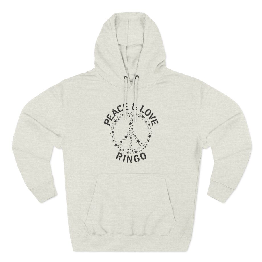 Ringo Starr Peace & Love Three-Panel Fleece Hoodie