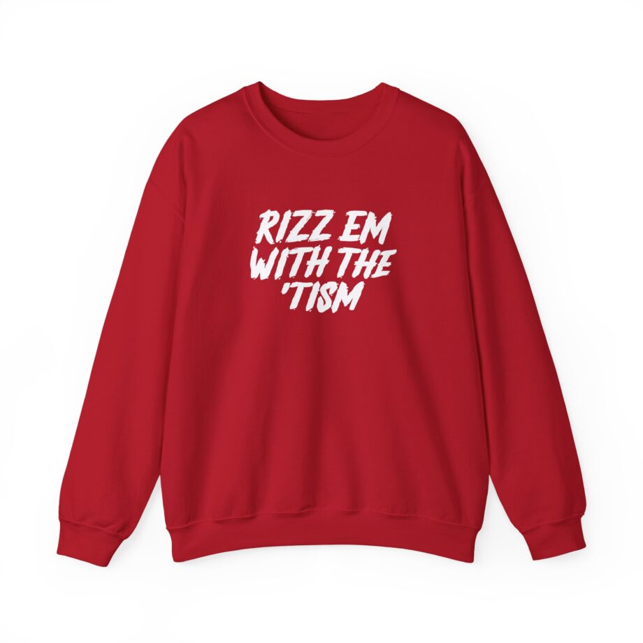 Ryan Windridge Rizz Em With the Tism Unisex Heavy Blend™ Crewneck Sweatshirt