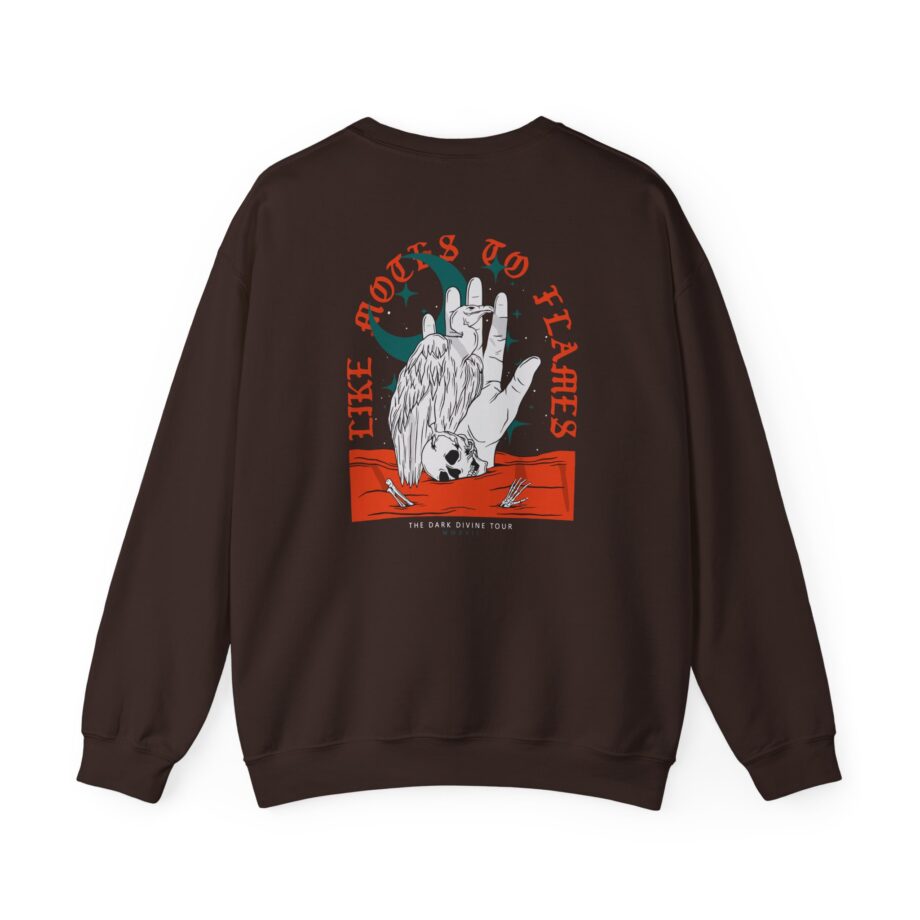 Like Moths to Flames the Dark Divine Tour Unisex Heavy Blend™ Crewneck Sweatshirt