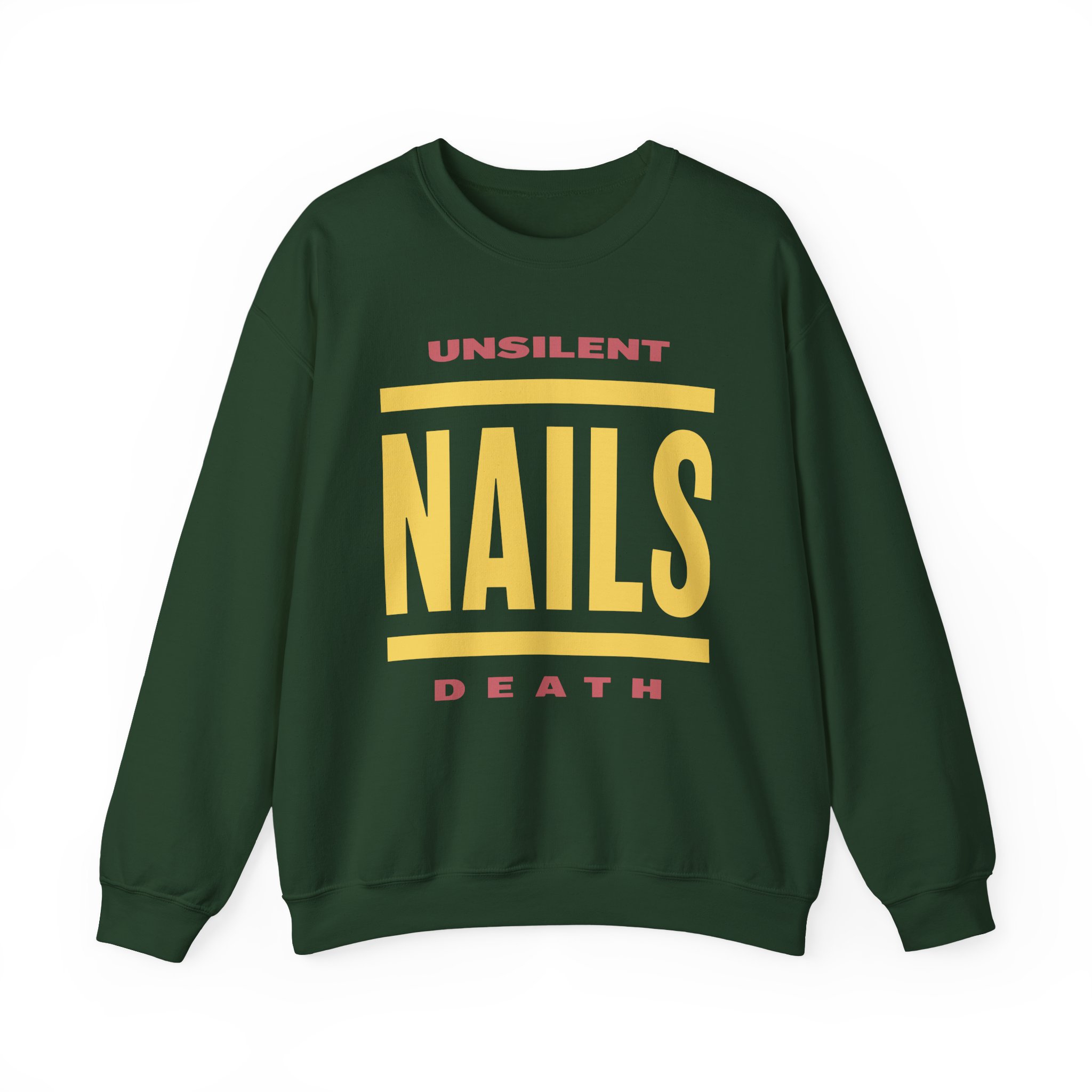 Nails Bold Lines Unisex Heavy Blendâ„¢ Crewneck Sweatshirt