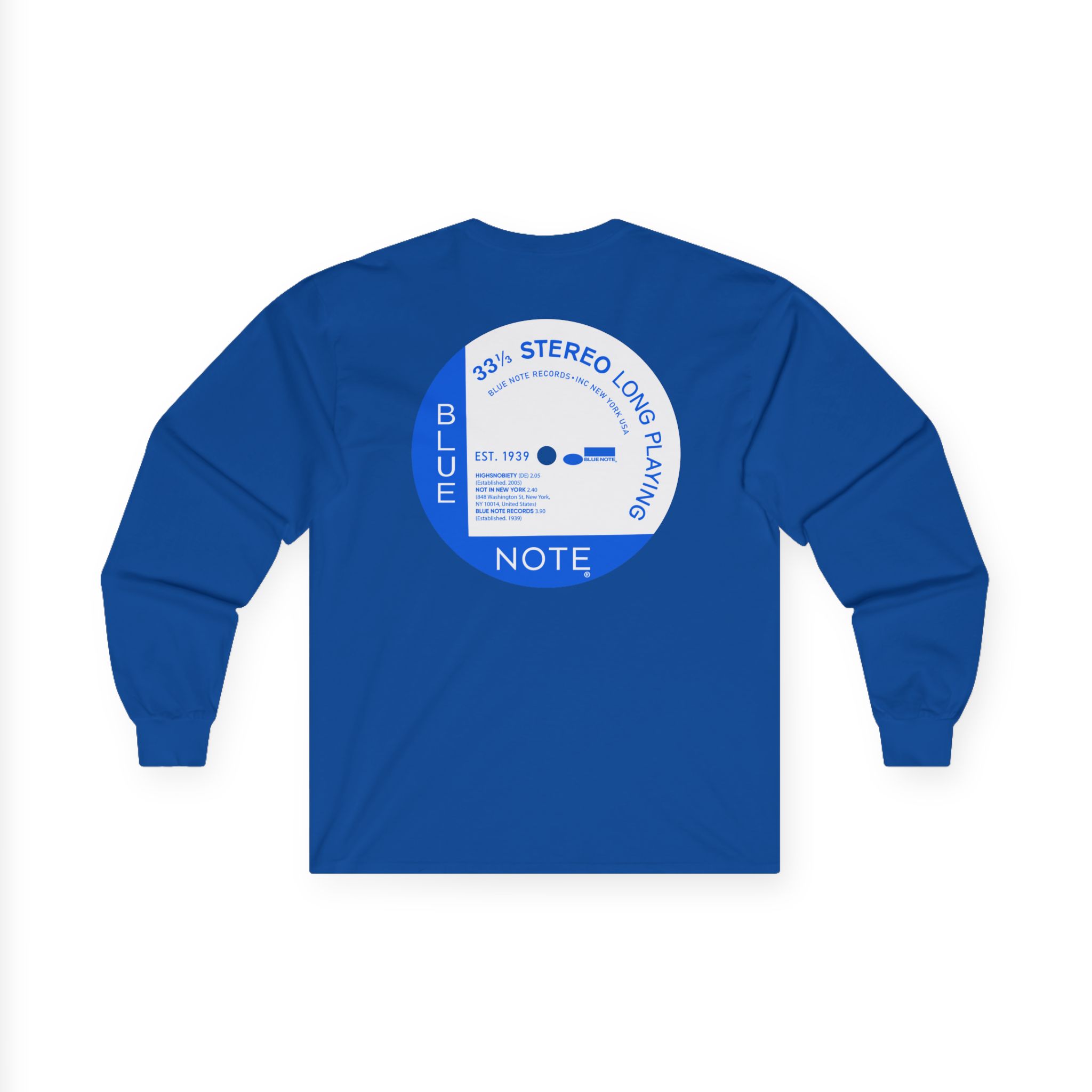 Blue Note X Highsnobiety Anniversary Unisex Ultra Cotton Long Sleeve Tee