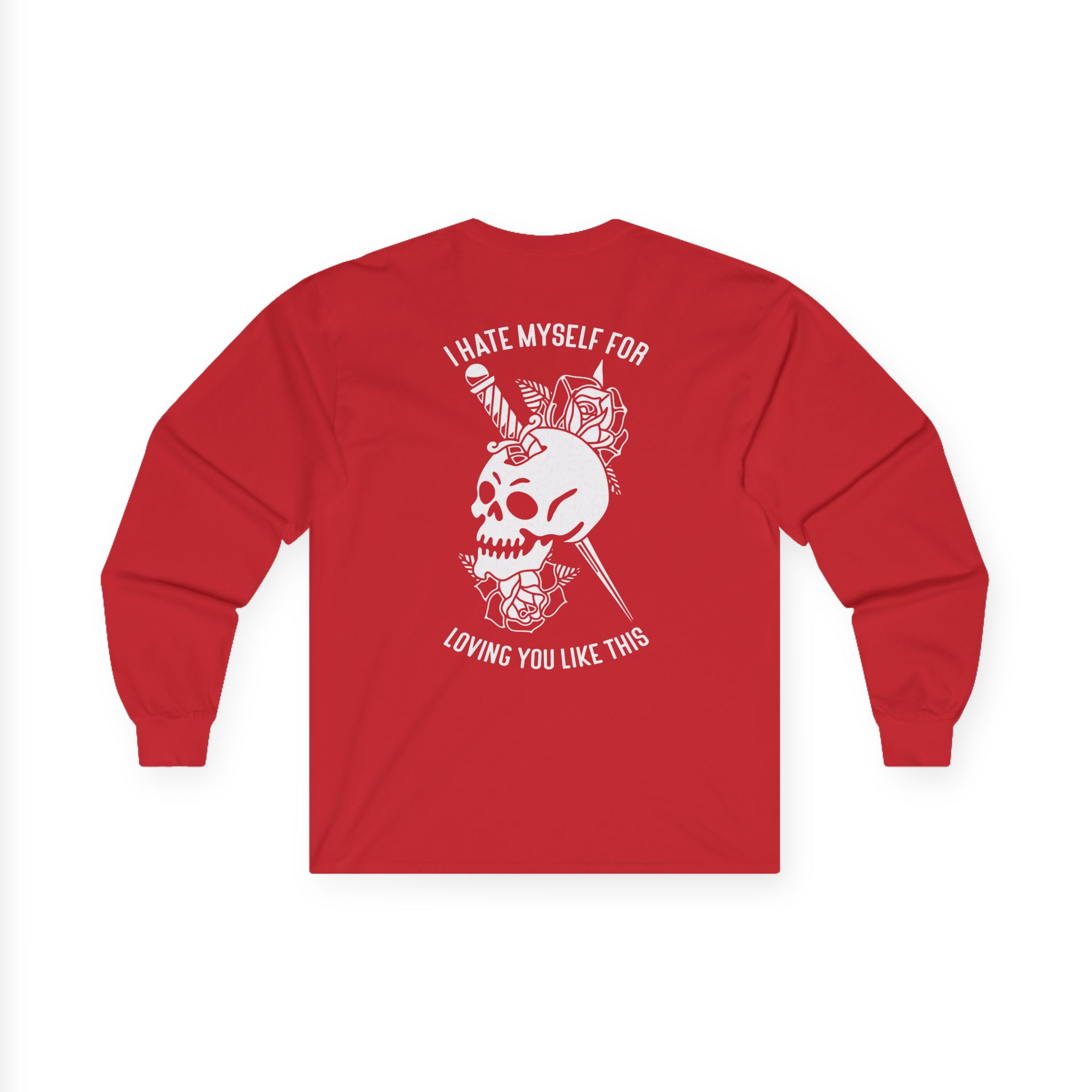 Bayside Dagger Skull Unisex Ultra Cotton Long Sleeve Tee