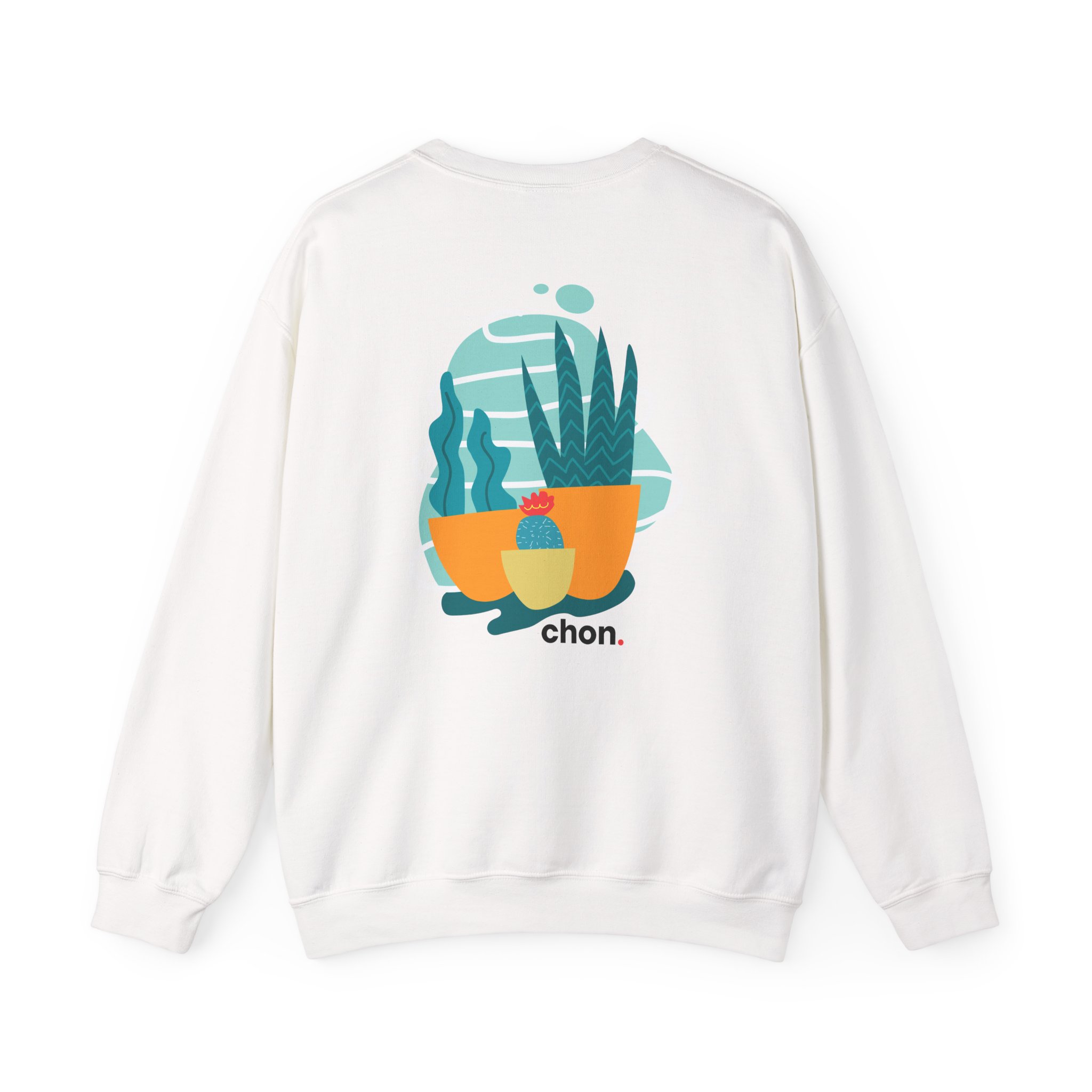 Chon Succulents Pigment Lemon Unisex Heavy Blendâ„¢ Crewneck Sweatshirt