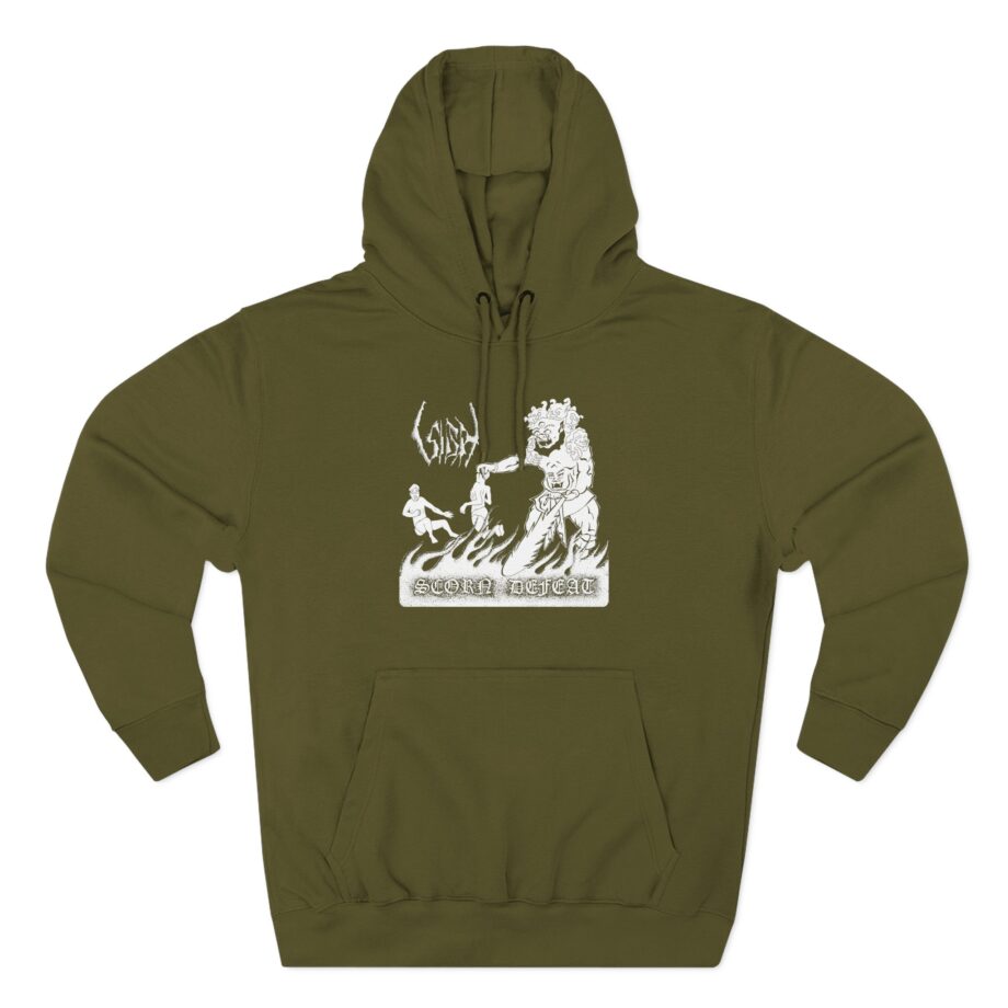 Sigh Scorn Defeat 2022 Three-Panel Fleece Hoodie