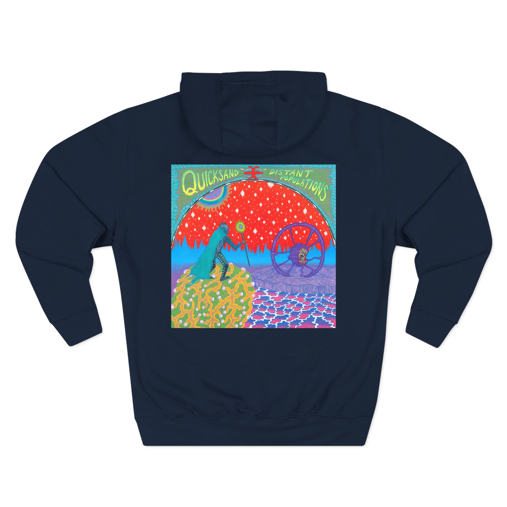 Quicksand Distant Populations Three-Panel Fleece Hoodie
