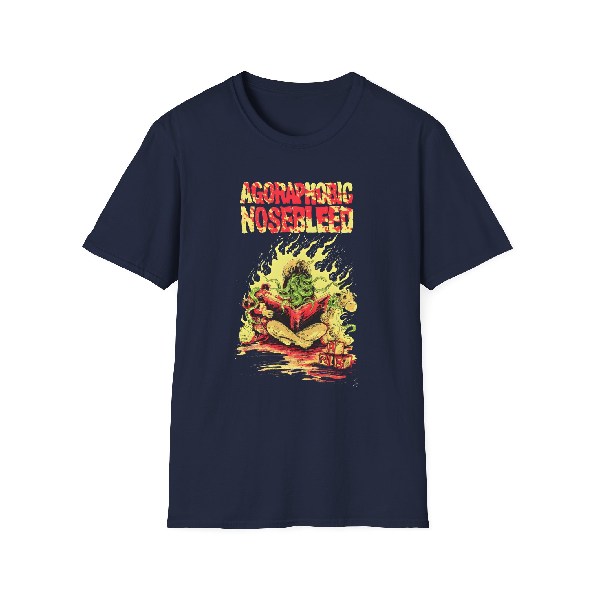 Agoraphobic Nosebleed Octo Book Unisex Softstyle T-Shirt