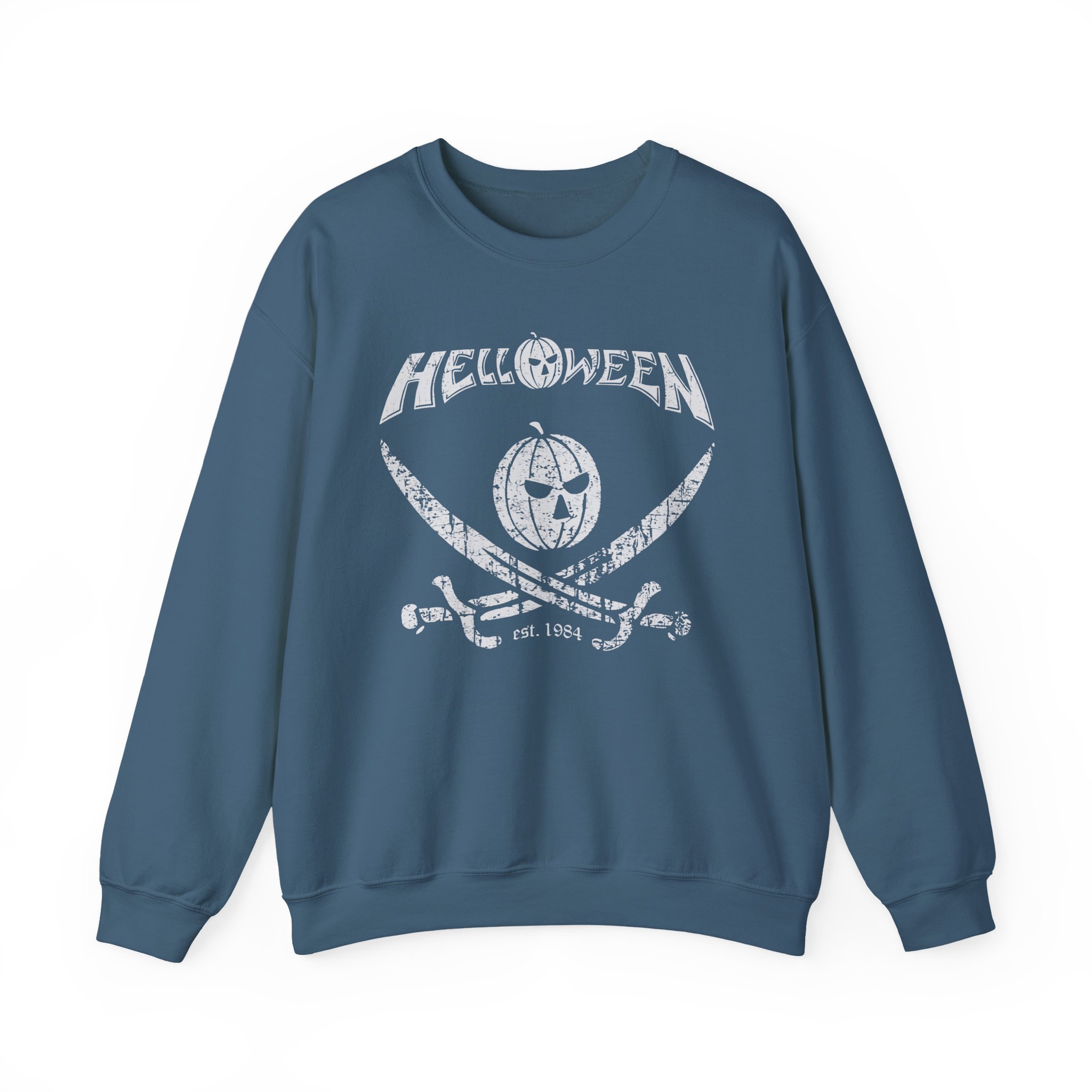 Helloween Pirate Pumpkin Unisex Heavy Blendâ„¢ Crewneck Sweatshirt