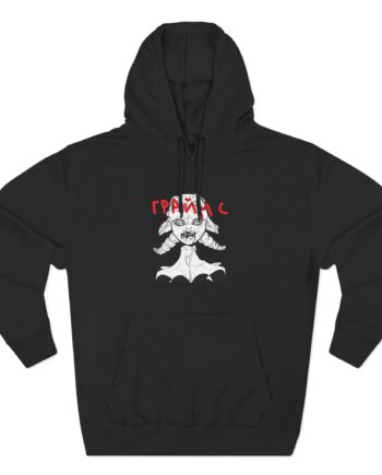 Grimes Three-panel Fleece Hoodie