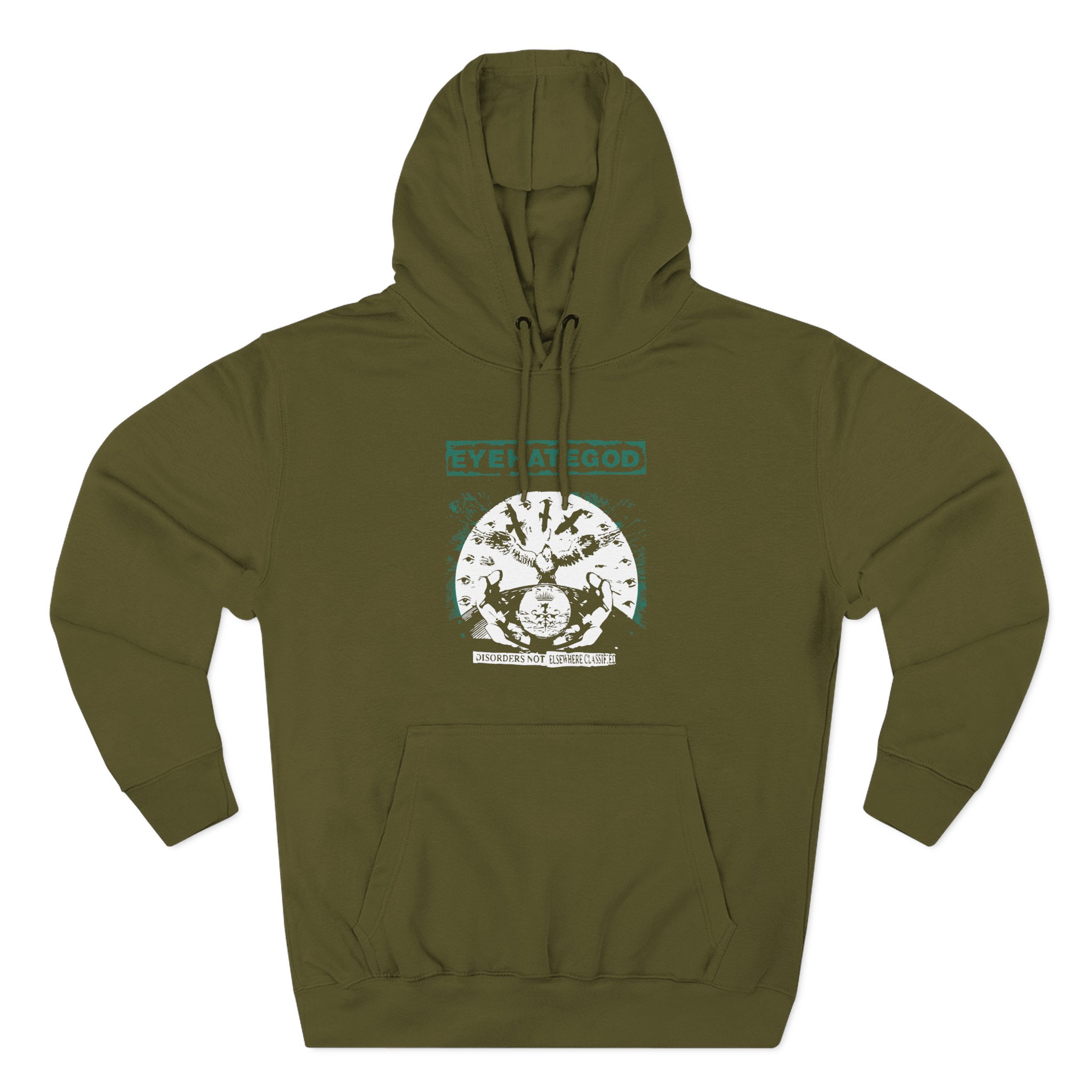 Eyehategod Disorders Not Elsewhere Classified Three-Panel Fleece Hoodie
