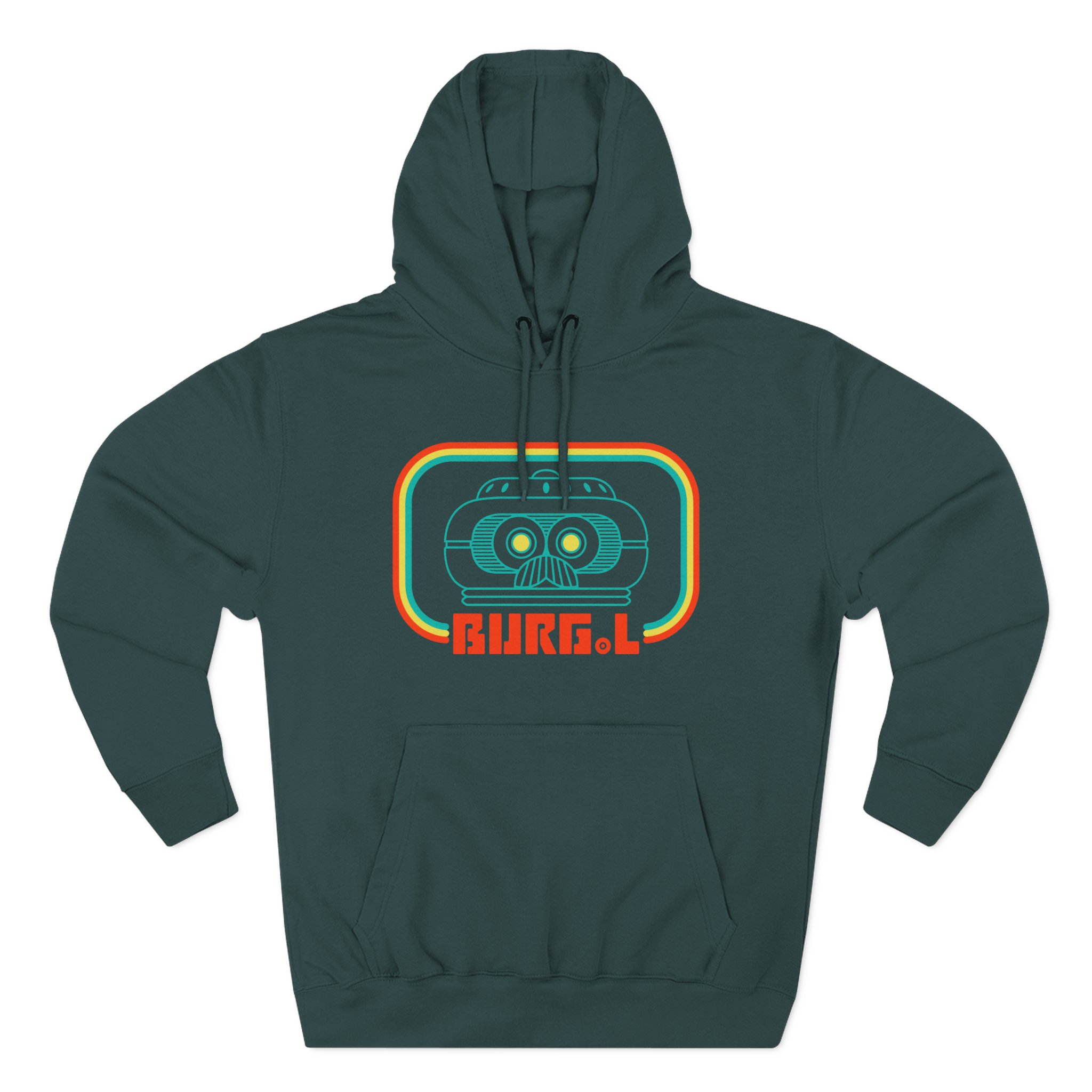 Grounded Burg.l Three-Panel Fleece Hoodie